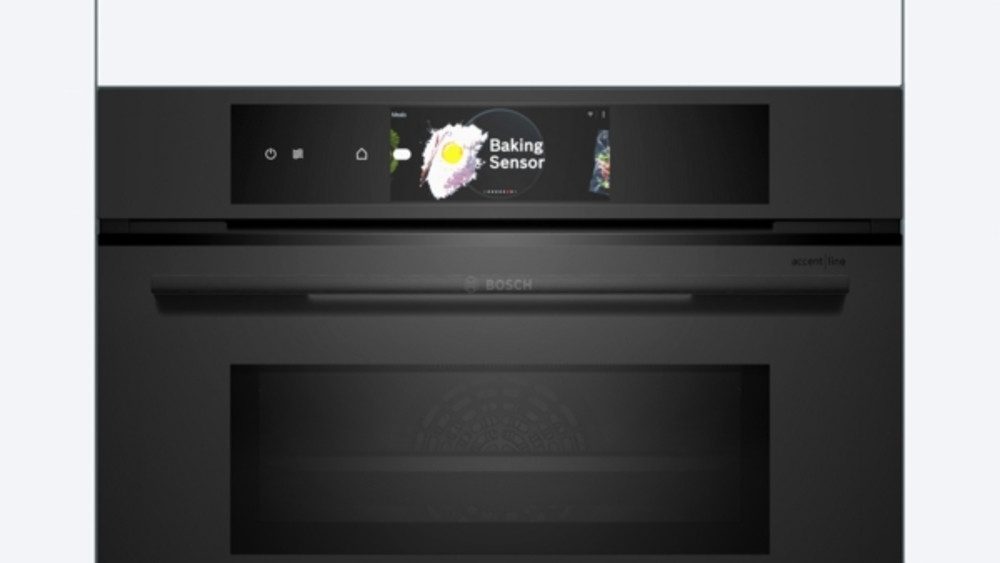 BOSCH Backofen mit Mikrowelle Serie 8 CMG978NM1 Einbau-Kompaktdampfbackofen mit Mikro 60 x 45 cm matt, Pyrolyse-Selbstreinigung