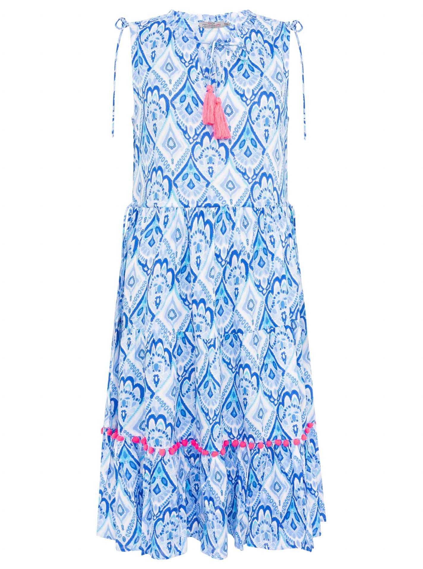 Zwillingsherz Midikleid Zwillingsherz Kleid "Urlaubsfeeling" Bommeln, günstig online kaufen