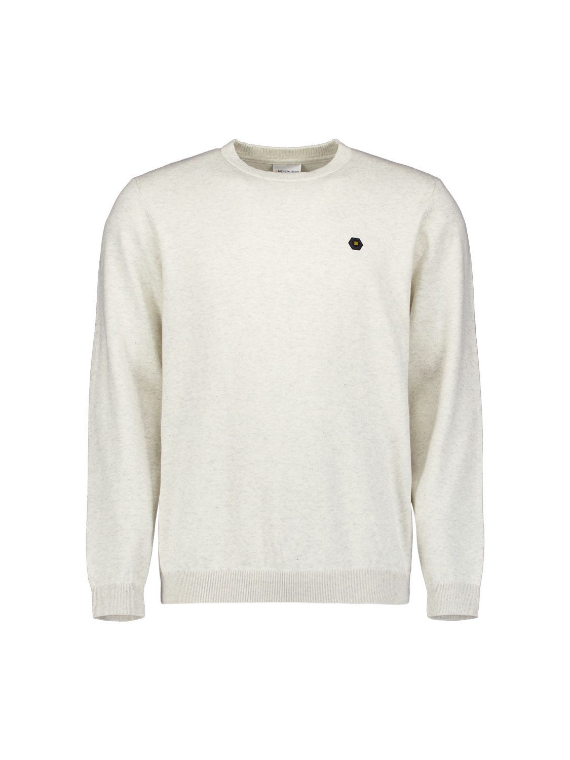 Strickpullover Pullover Crewneck 2 Coloured Melang