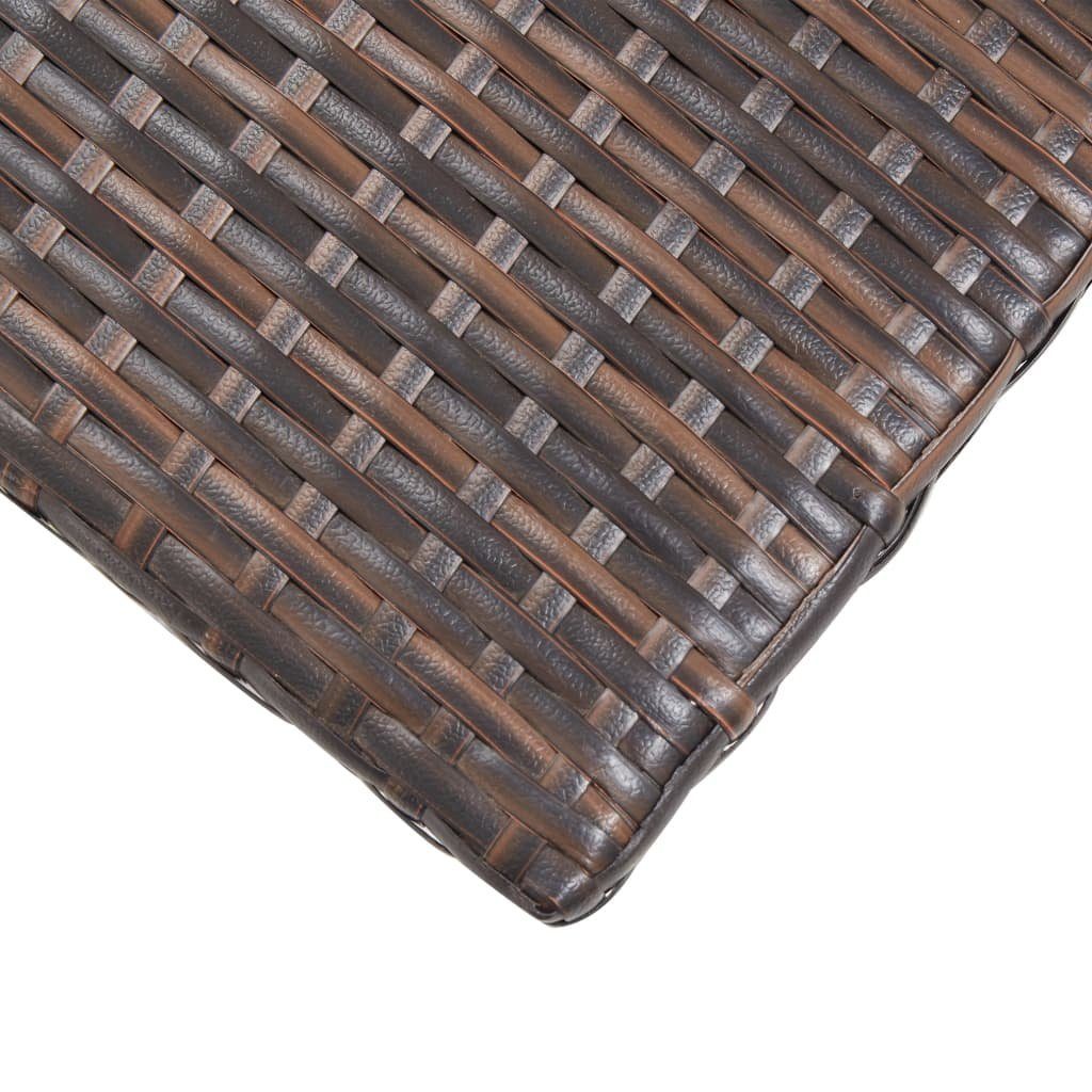 Gartentisch Teetisch furnicato 50 47 Poly x Braun Rattan x cm 50