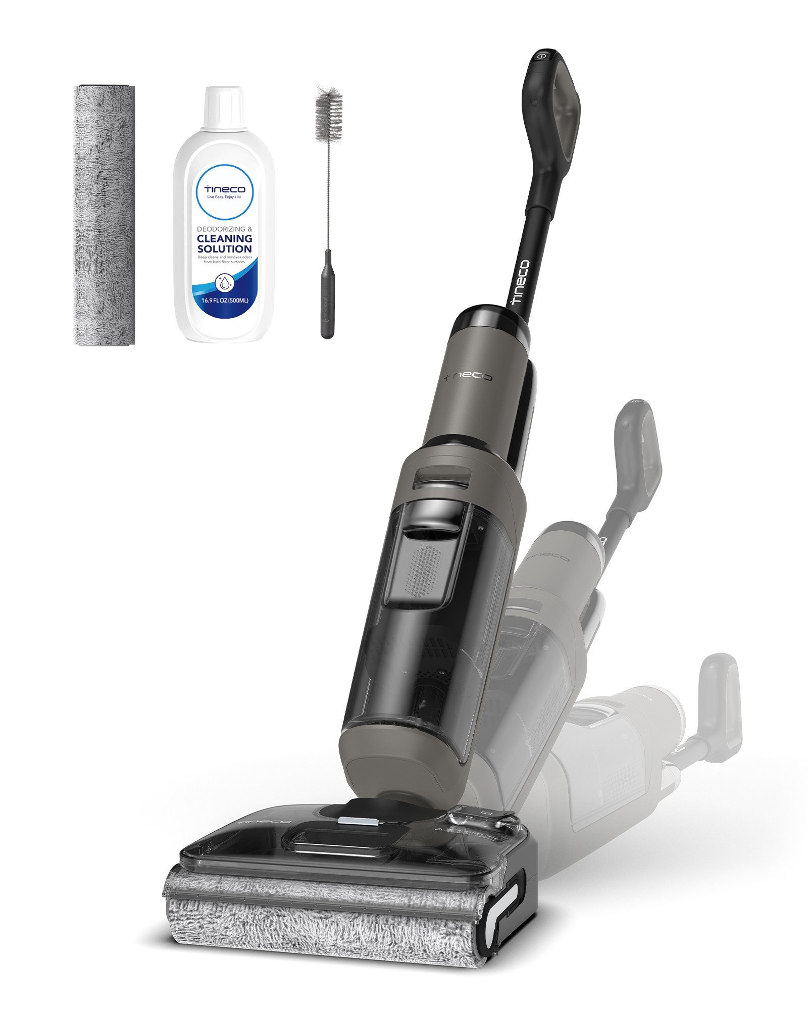 Tineco Nass-Trocken-Sauger FLOOR ONE i6 Stretch Plus, 85° Grad Heißluft-Trocknung, 220 W, beutellos, 40 Min Akku, 180° Grad Stretch Neigung, Anti-Всеrgiker