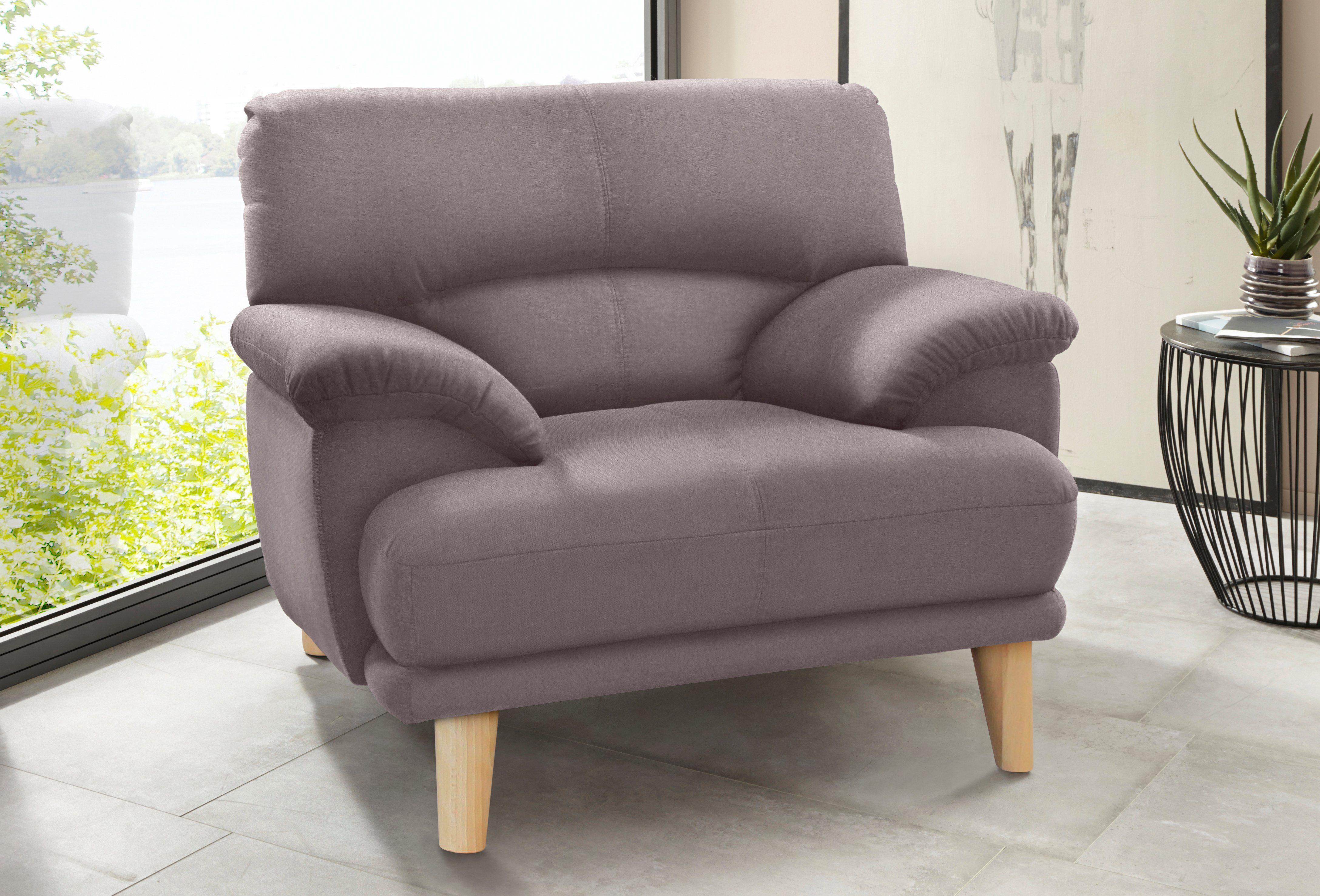 TRENDMANUFAKTUR Sessel Cecilia, Loungesessel, italienisches Design, günstig online kaufen