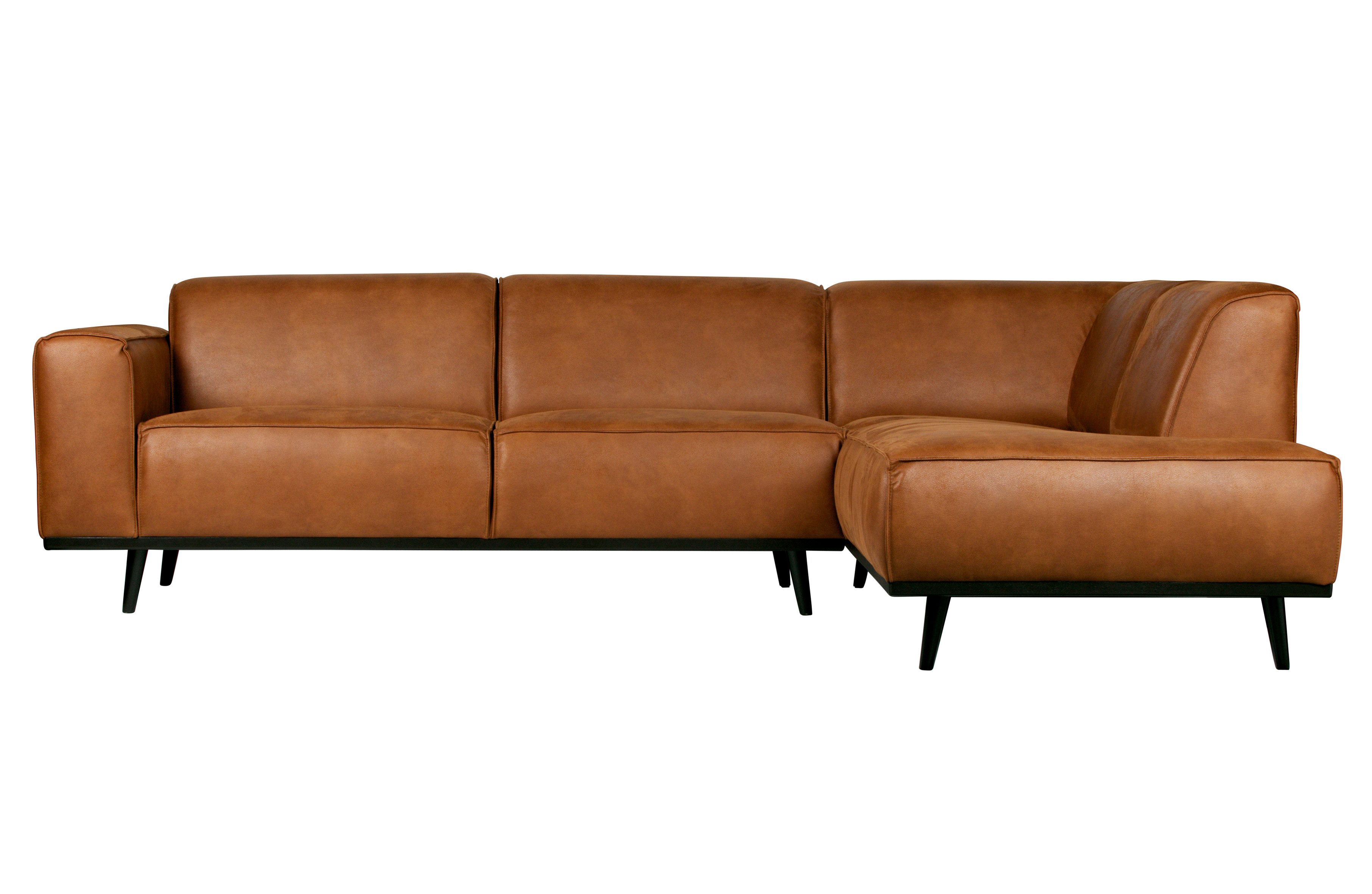BePureHome Ecksofa Ecksofa Recycle Leder Statement Cognac Rechts 274 x 210