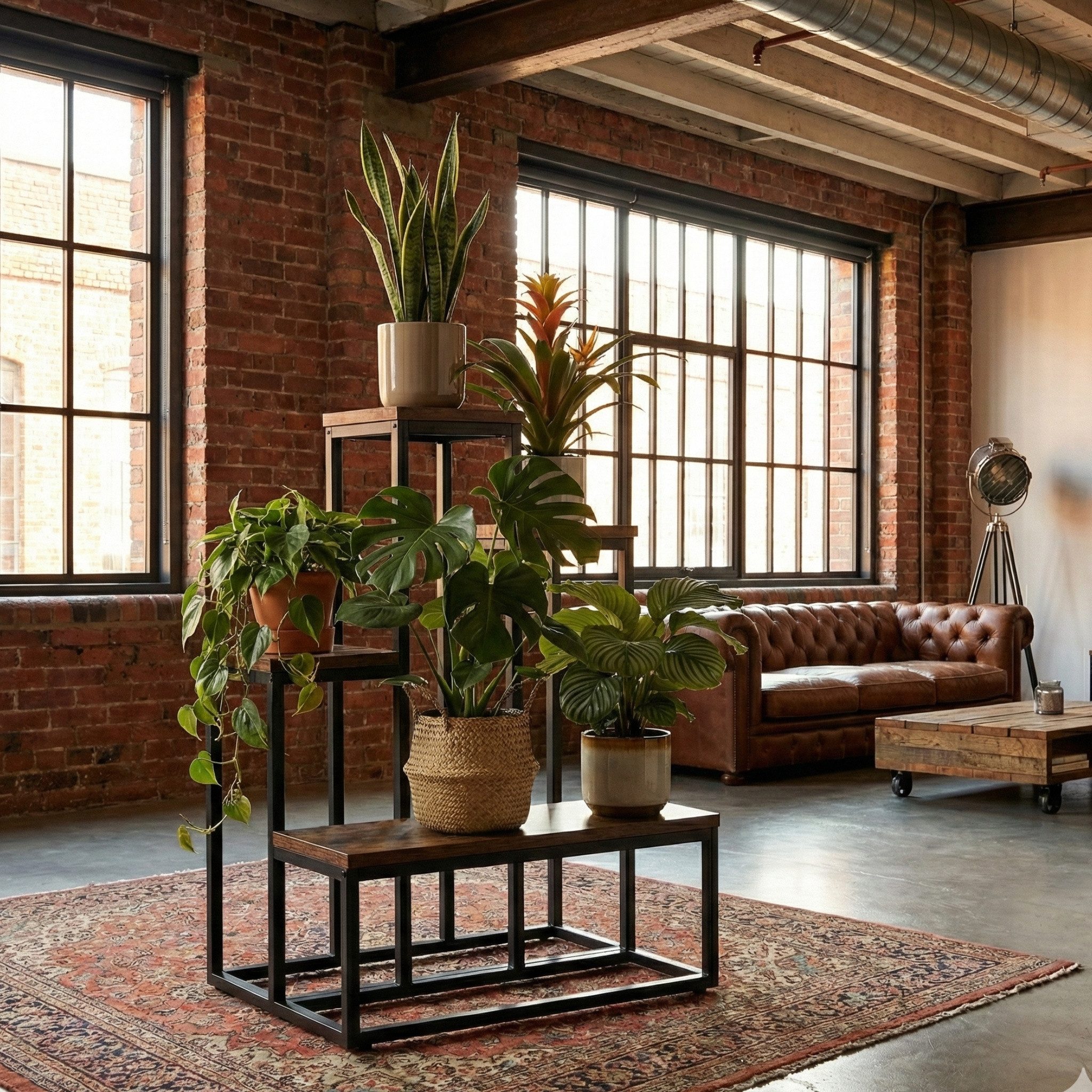 EDENIA Blumenständer Loft-Blumenständer ILO, 51 x 34 x 67 cm (Einzelartikel, Kein Set)