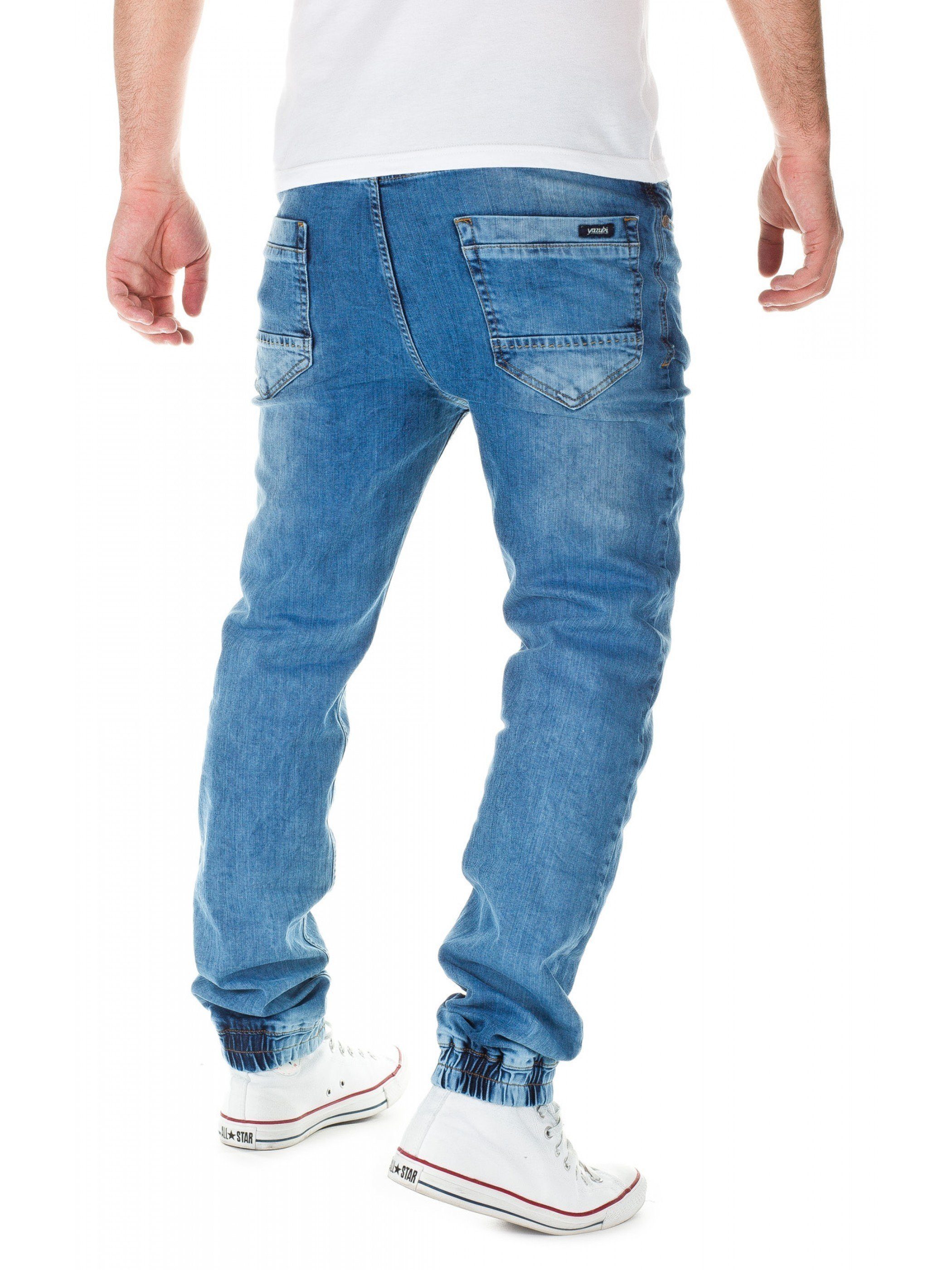 Yazubi Straight-Jeans Jeans in Sweatpants-Look Ash günstig online kaufen