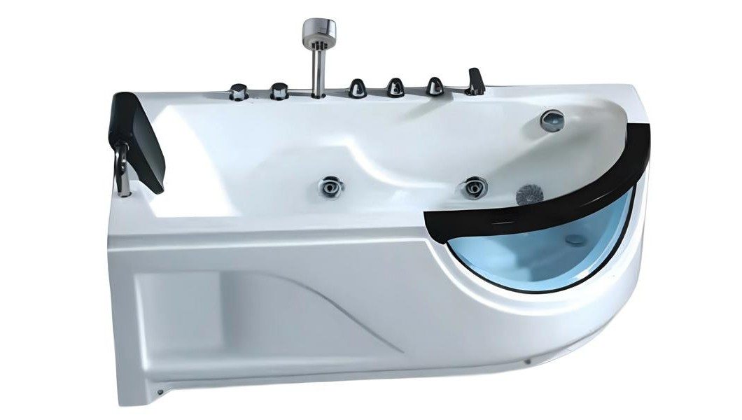 Xlmoebel Whirlpool-Badewanne XLMOEBEL Whirlwanne Hydromassage aus weißem Acryl, Made in Europa