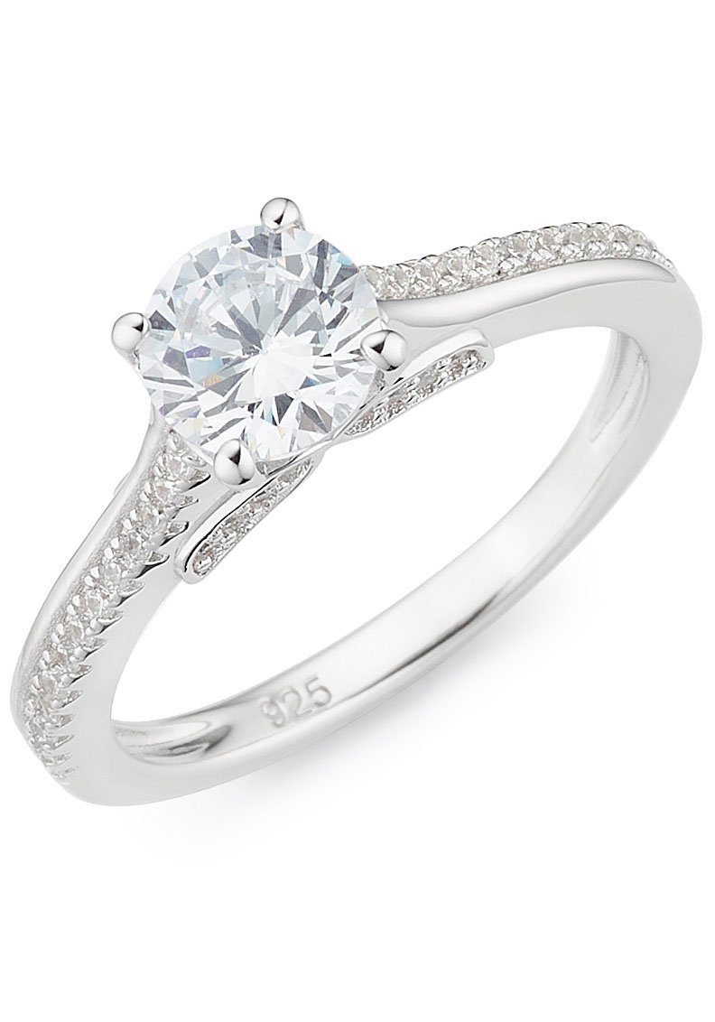 Fingerring Schmuck Geschenk Silber 925 Silberring Verlobungsring