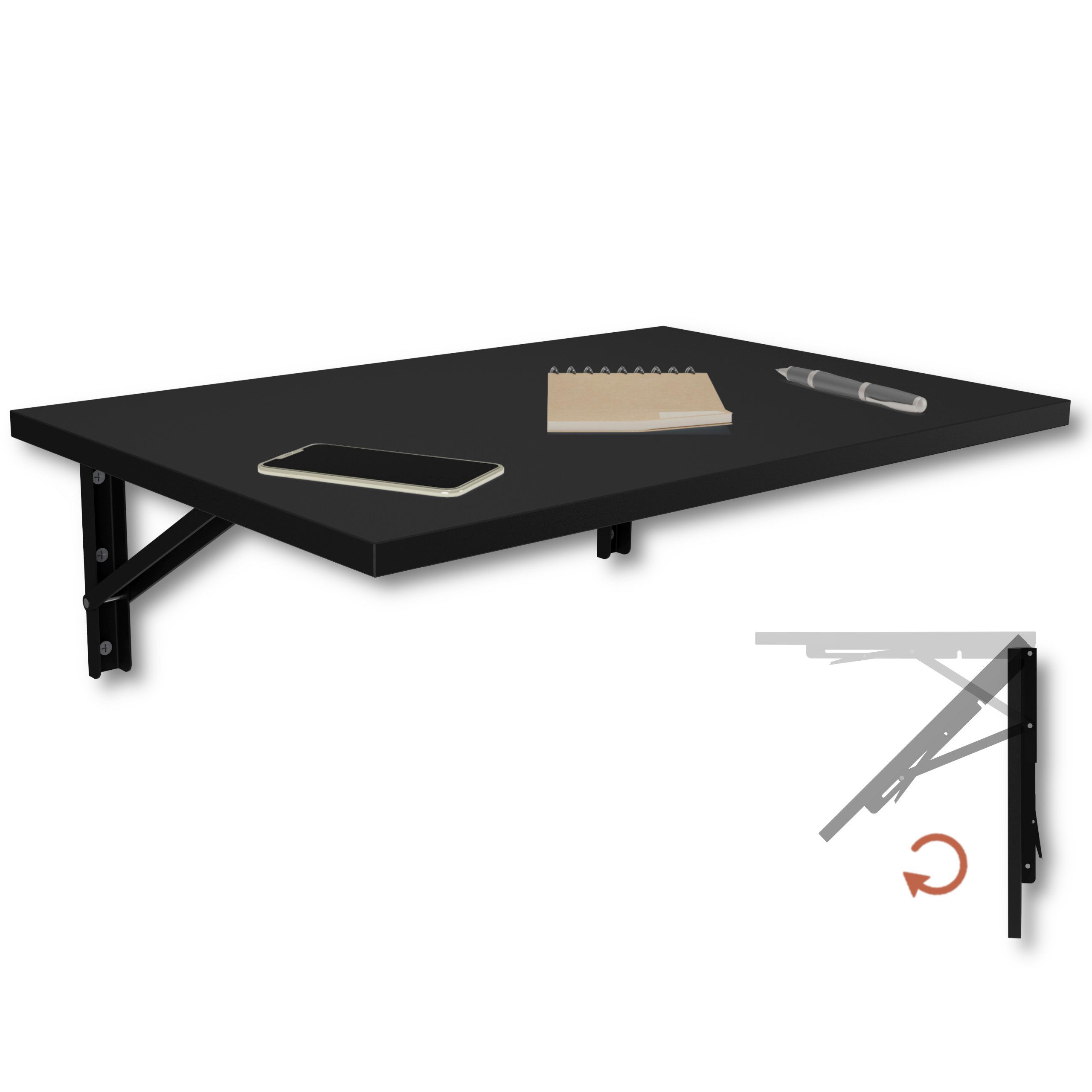 Klapptisch 60x40 Wandklapptisch Esstisch Küchentisch Schreibtisch Wand Tisch
