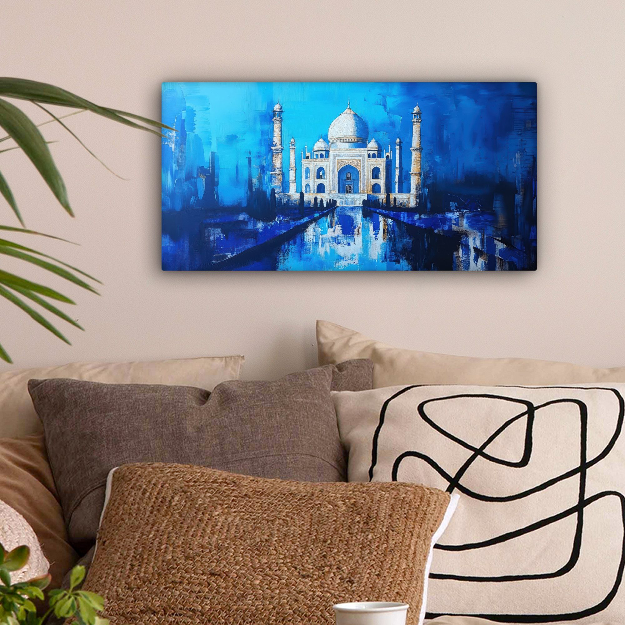 OneMillionCanvasses® Leinwandbild Panorama Taj Mahal - günstig online kaufen