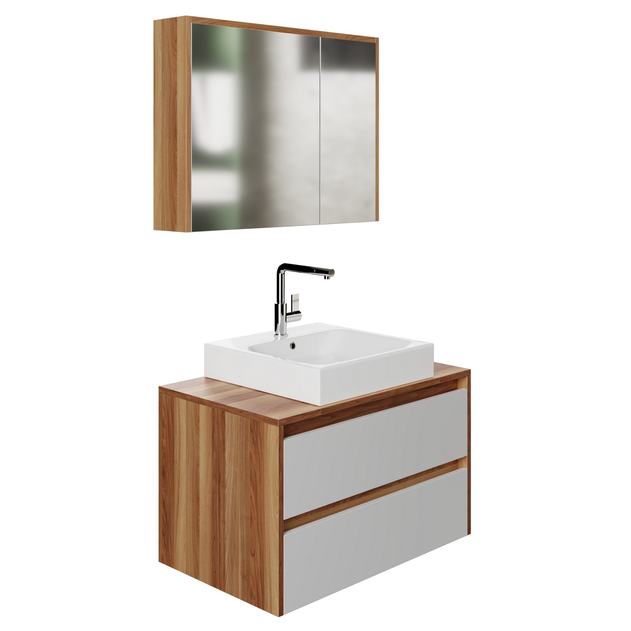 Karen Badmöbel-Set Badmöbel Set Loon, (Komplett-Set 3-Teilig (Unterschrank, günstig online kaufen