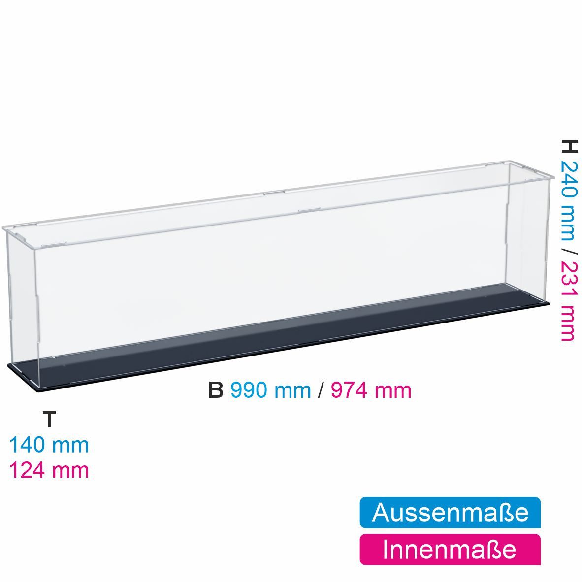 FiguWorld GmbH Vitrine aus Acryl für COBI 4815 # USS ENTERPRICE CV-6