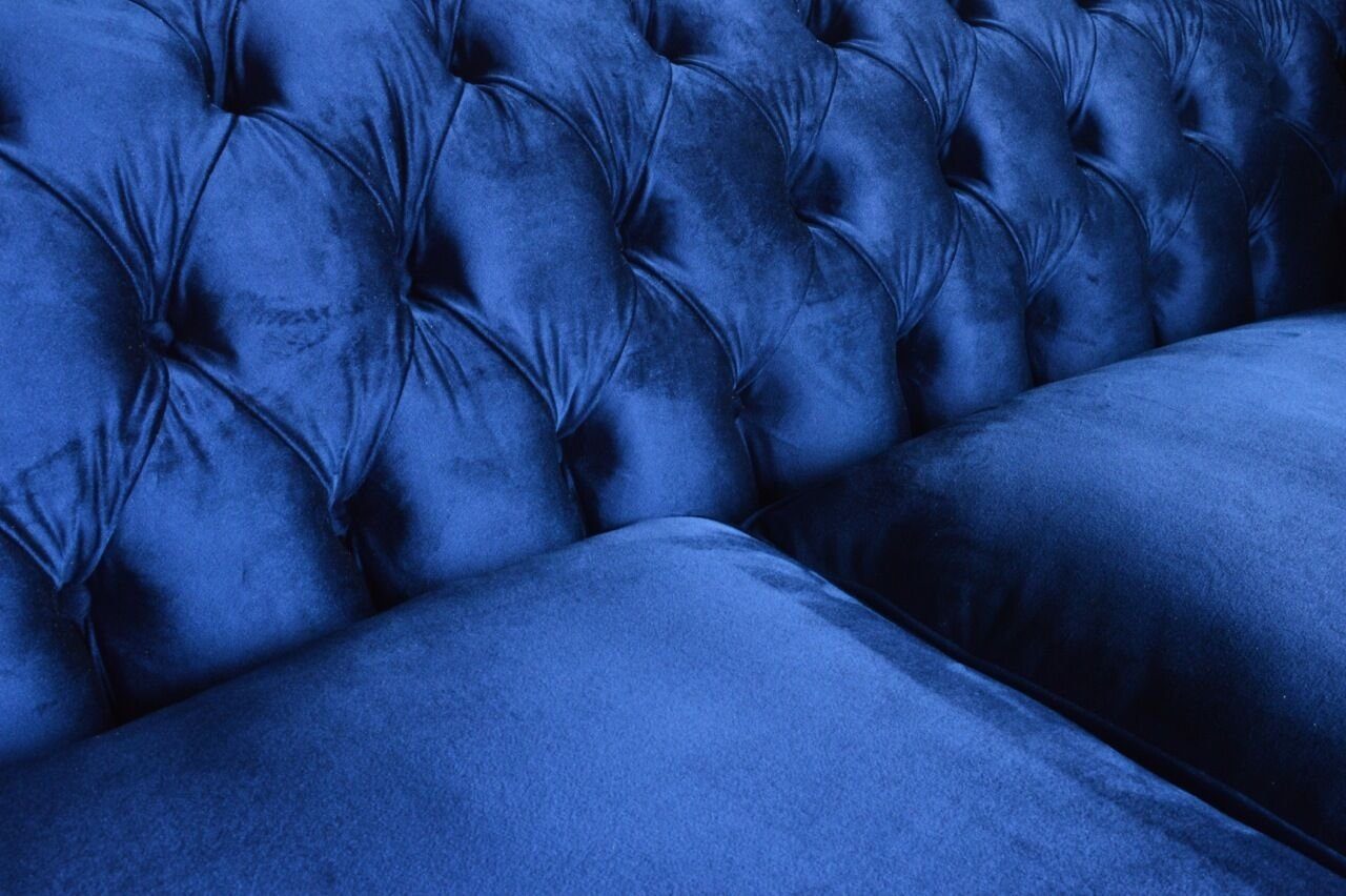 Die Moderne, Zimmer Chesterfield-Sofa JVmoebel Knöpfen. Couch Sofa 225cm 3er Sitz Möbel Design Dreisitzer mit Rückenlehne