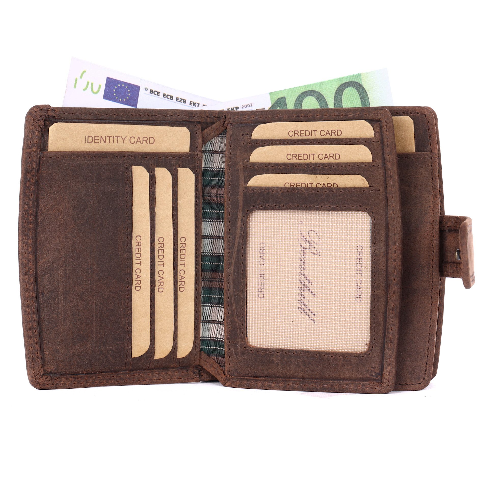 Benthill Geldbörse Damen Echt-Leder Geldbeutel RFID Portemonnaie Frauen Por günstig online kaufen