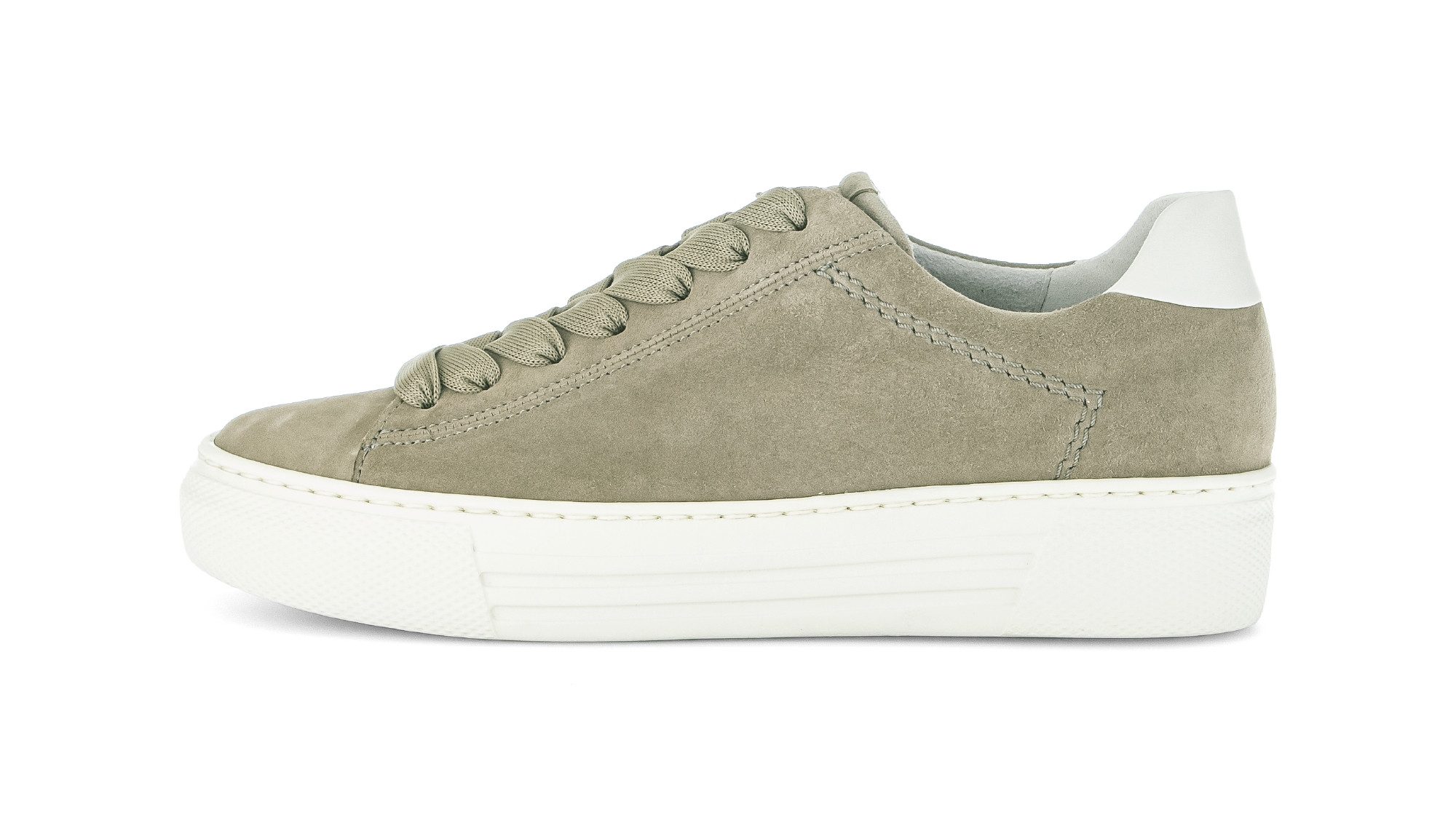 Gabor Plateausneaker, Freizeitschuh, Halbschuh, Schnürschuh, Kontrastbesatz an der Ferse