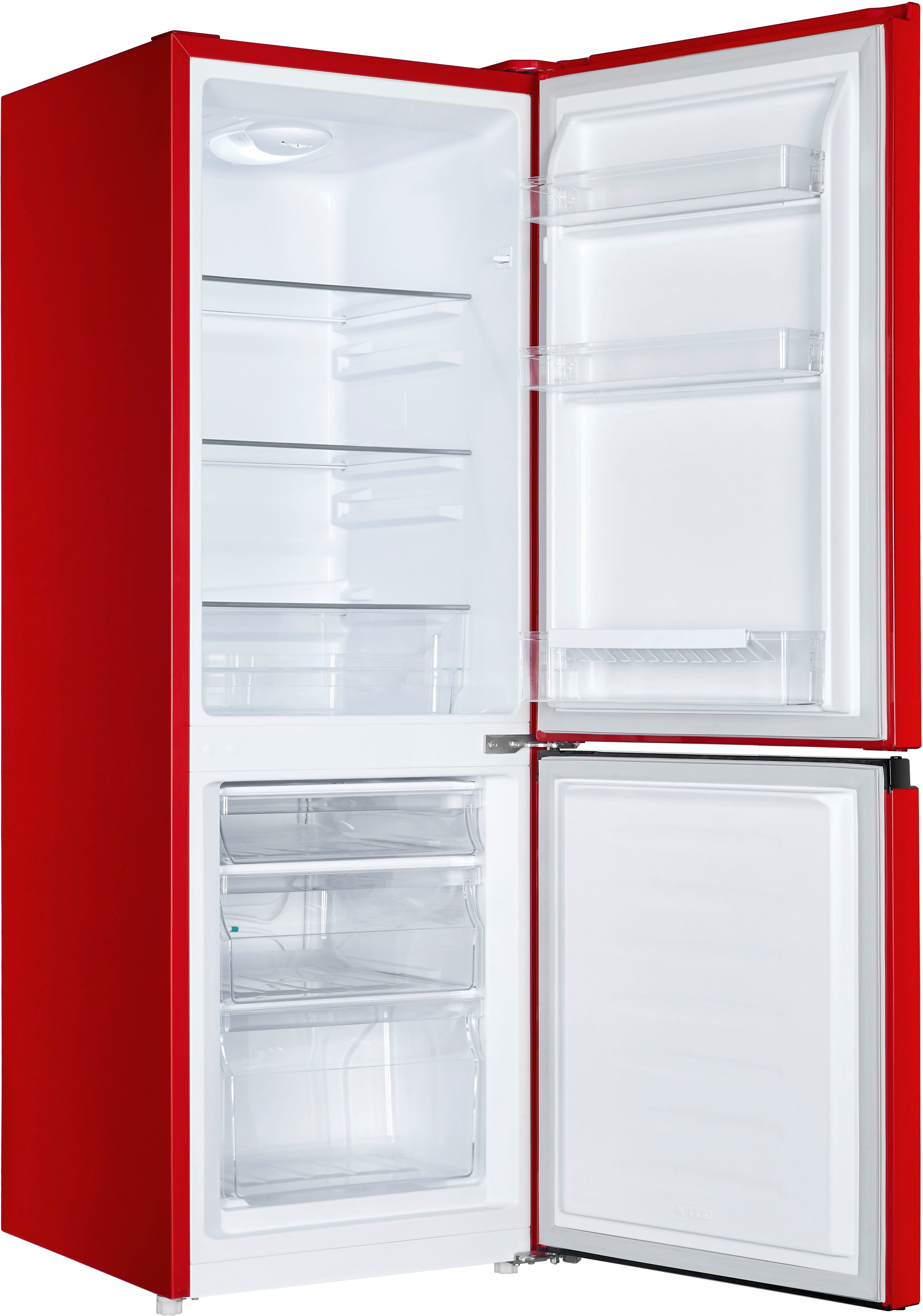 Combinație frigider/congelator hanseatic HKGK14349DR, 143 cm înălțime, 49,5 cm lățime, dezghețare automată, FreshZone