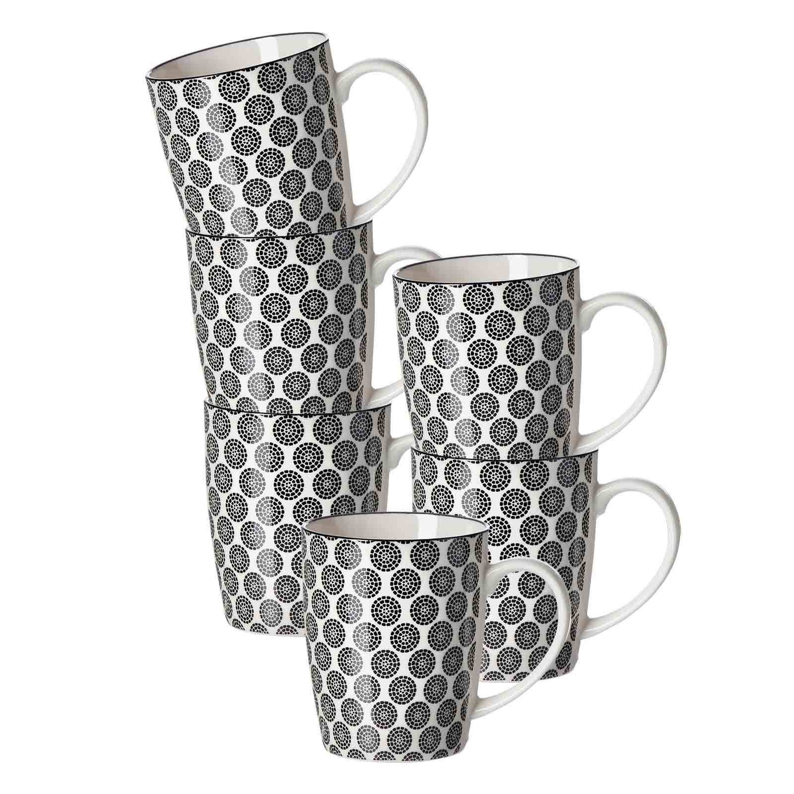 Becher Takeo Circles Henkelbecher 350 ml 6er Set