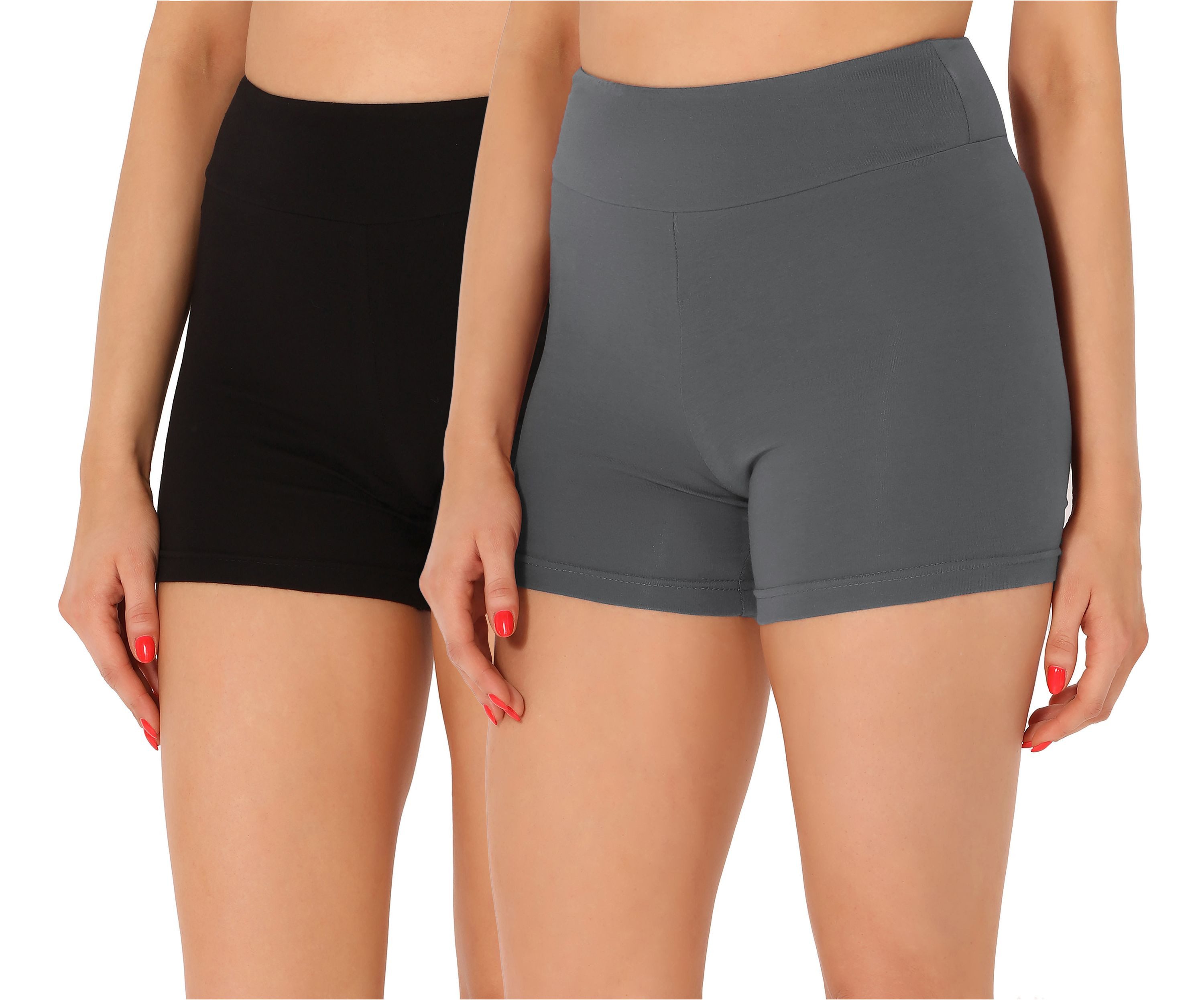 Merry Style Leggings Damen Shorts Radlerhose kurze Hose Boxershorts MS10-359 (2-tlg) aus Baumwolle, elastischer Bund