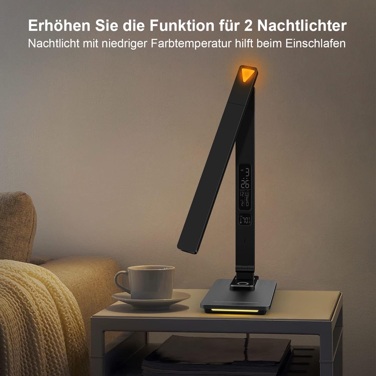 MODFU LED Schreibtischlampe Nachttischlampe Tischlampe Tisch günstig online kaufen