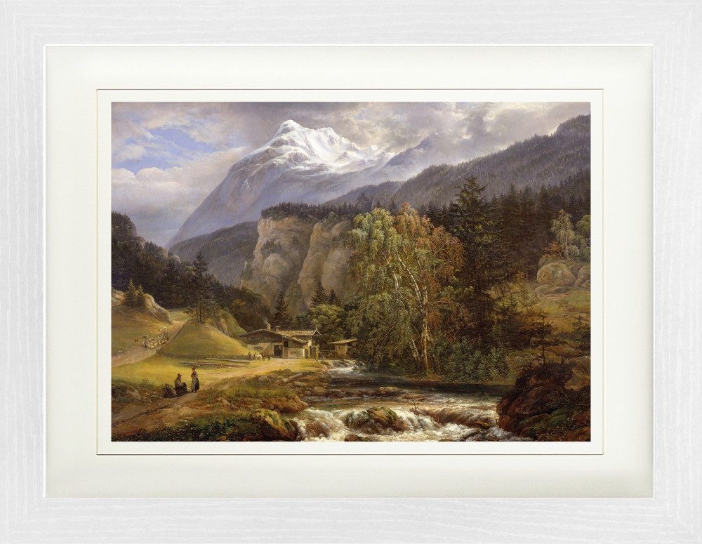 Poster Johan Christian Dahl Gerahmtes Bild Mit Edlem Passepartout