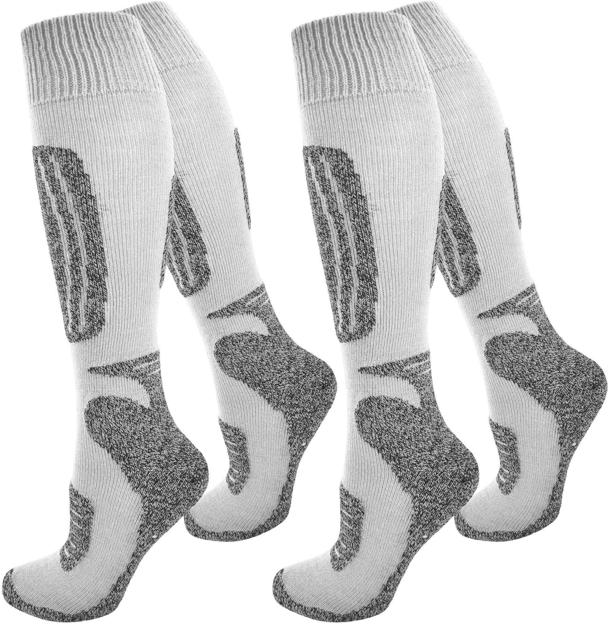 normani Skisocken 2 Paar Ski-Kniestrümpfe Classic (Set, 2 Paar) gepolstere Funktionszonen für gezielte Entlastung