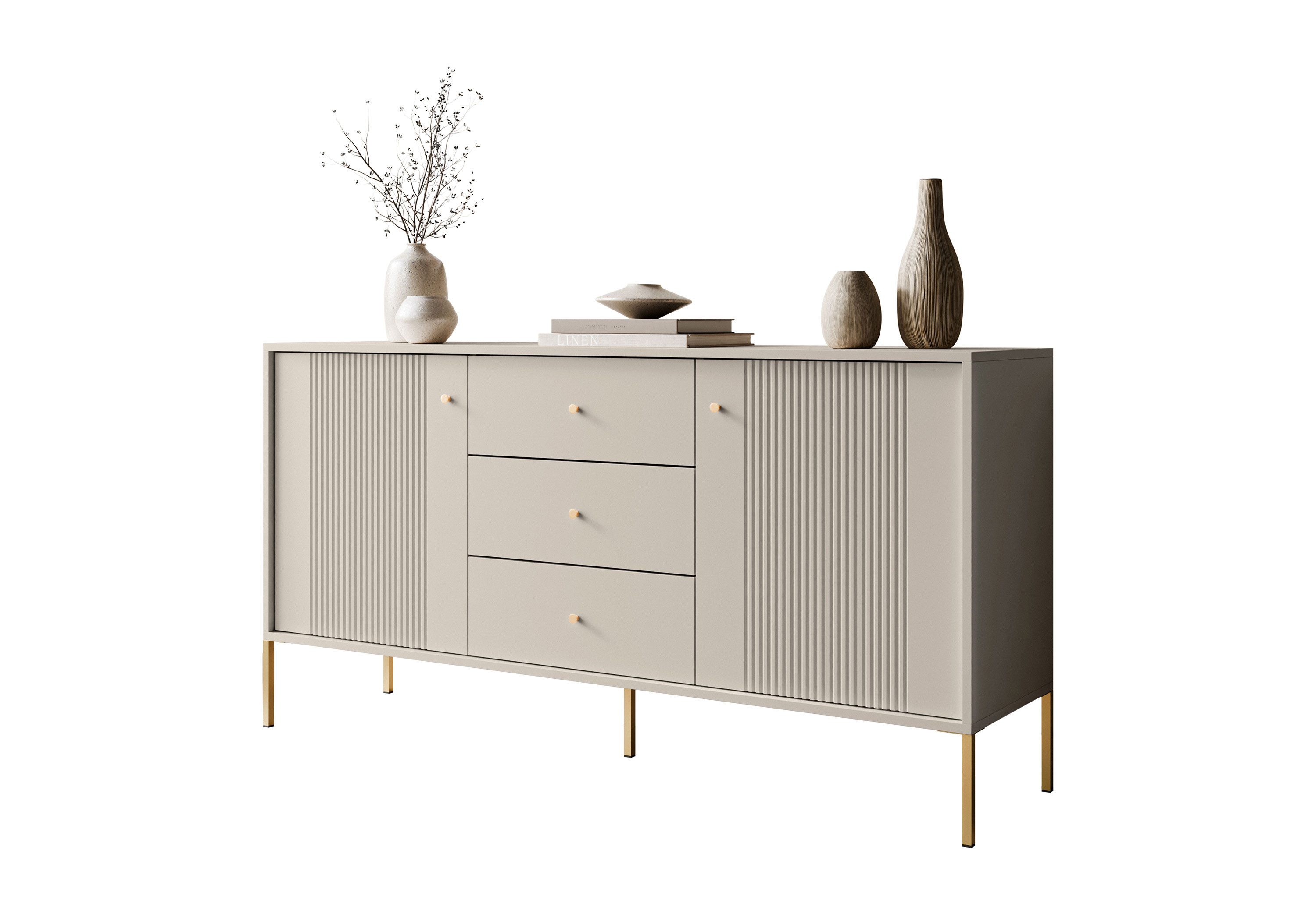 Lookway Kommode 2D3S VIVALDI mit Schubladen und geriffelten Fronten