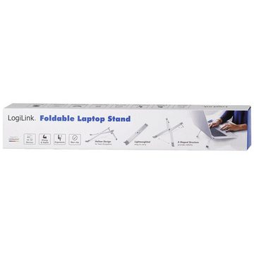 LogiLink Faltbarer Laptop-/Tablethalter, 10–16″, max. 20 Tablet-Halterung, (transportierbar)