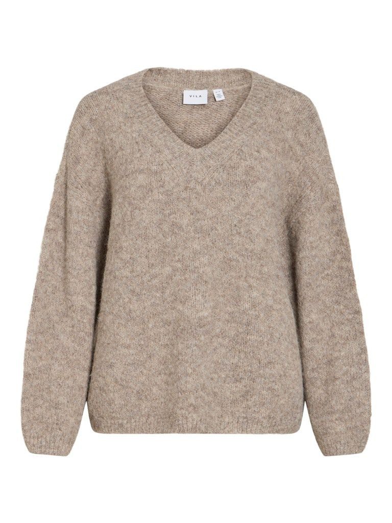 Vila V-Ausschnitt-Pullover VIMARLEY L/S V-NECK KNIT PULLOVER