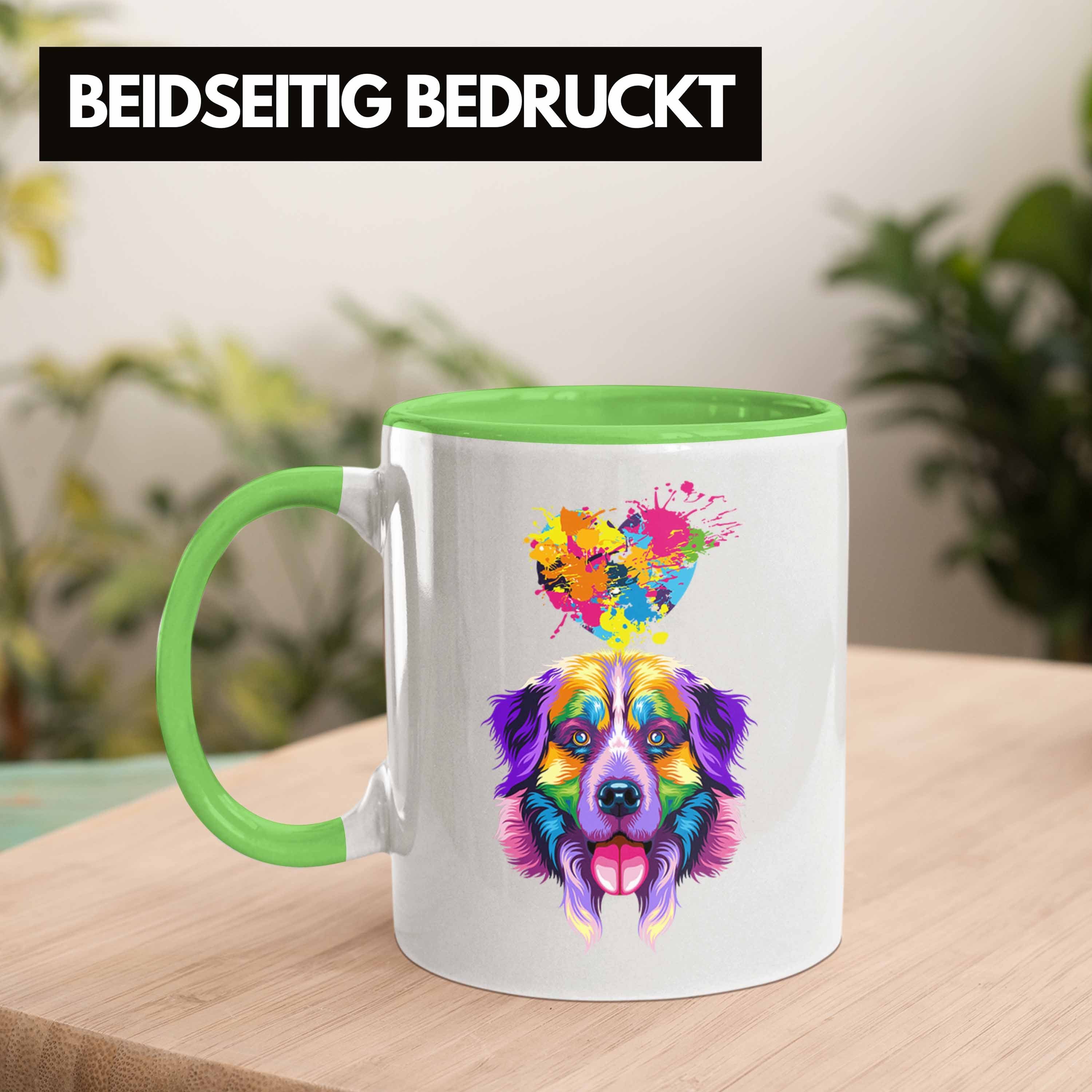 Herz Gesch Spruch Lustiger Geschenk Collie Grün Border Farbe Tasse Trendation Tasse Besitzer