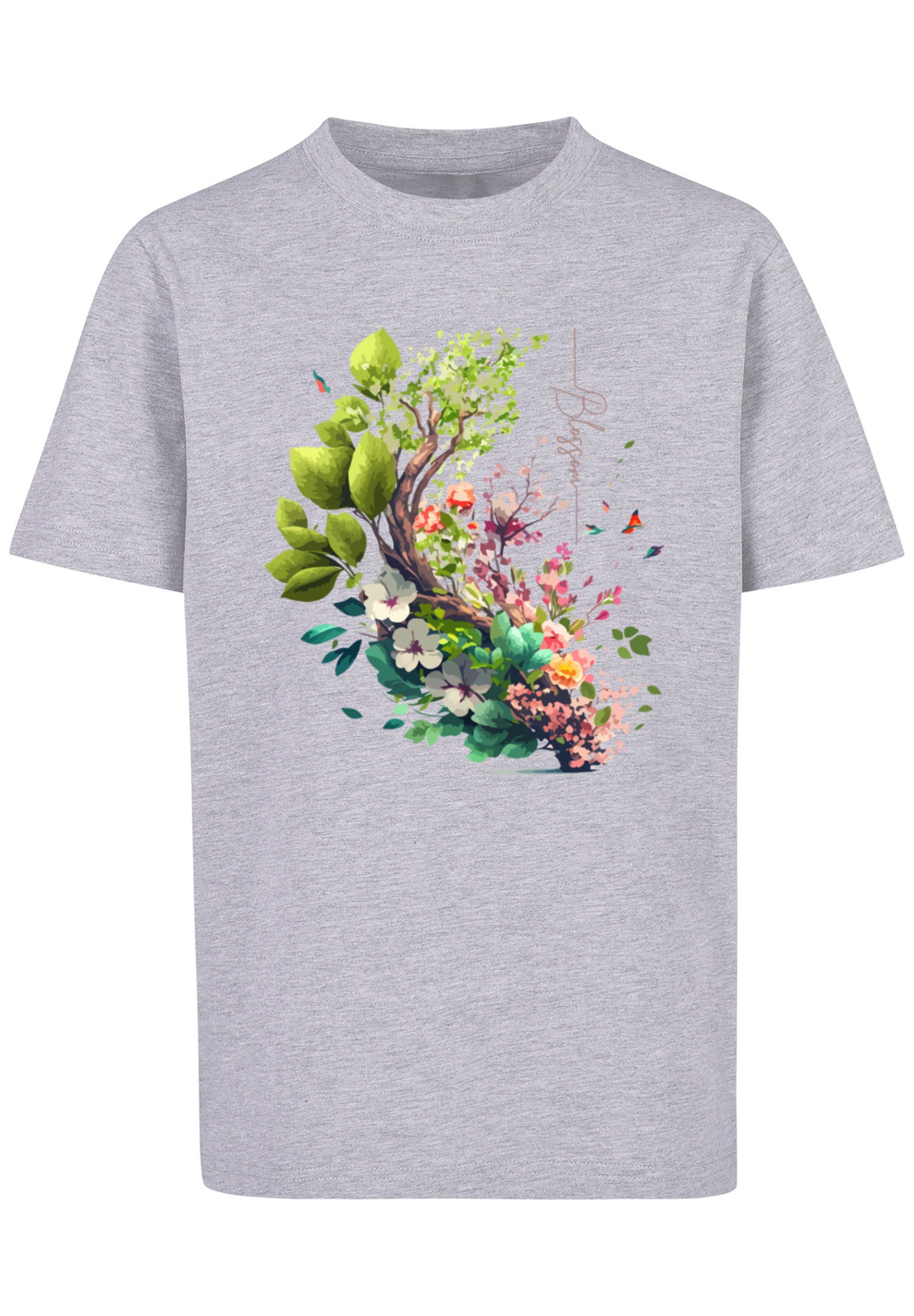 Blumen Tee Baum T-Shirt Print F4NT4STIC Unisex mit