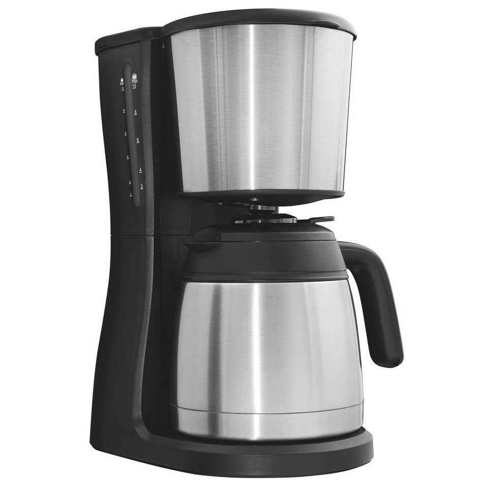 Gutfels Filterkaffeemaschine COFFEE 2030, Papierfilter, Herausnehmbarer  Filtereinsatz 1x4, bis zu 12 Tassen aromatischer Kaffee, inkl.  Tropfstopp-Funktion, Bis zu 12 Tassen (ca. 1,25 Liter) Kaffee je Brühvorgang