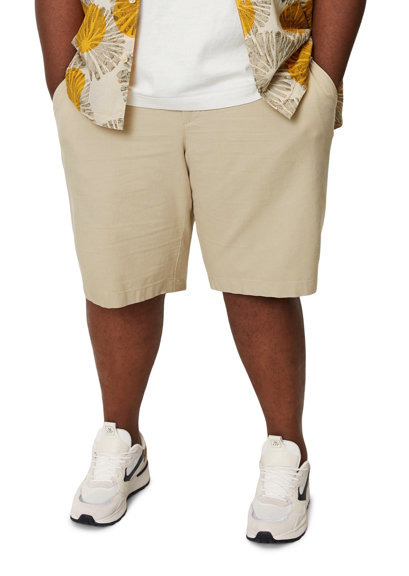 und Marc hellbeige Leinen aus O'Polo Shorts Bio-Baumwolle