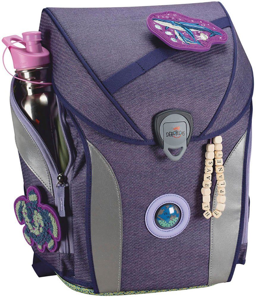 DerDieDas® Schulranzen ErgoFlex MAX Exklusiv ECO, My Planet (Set, 5-tlg), enthält recyceltes Material