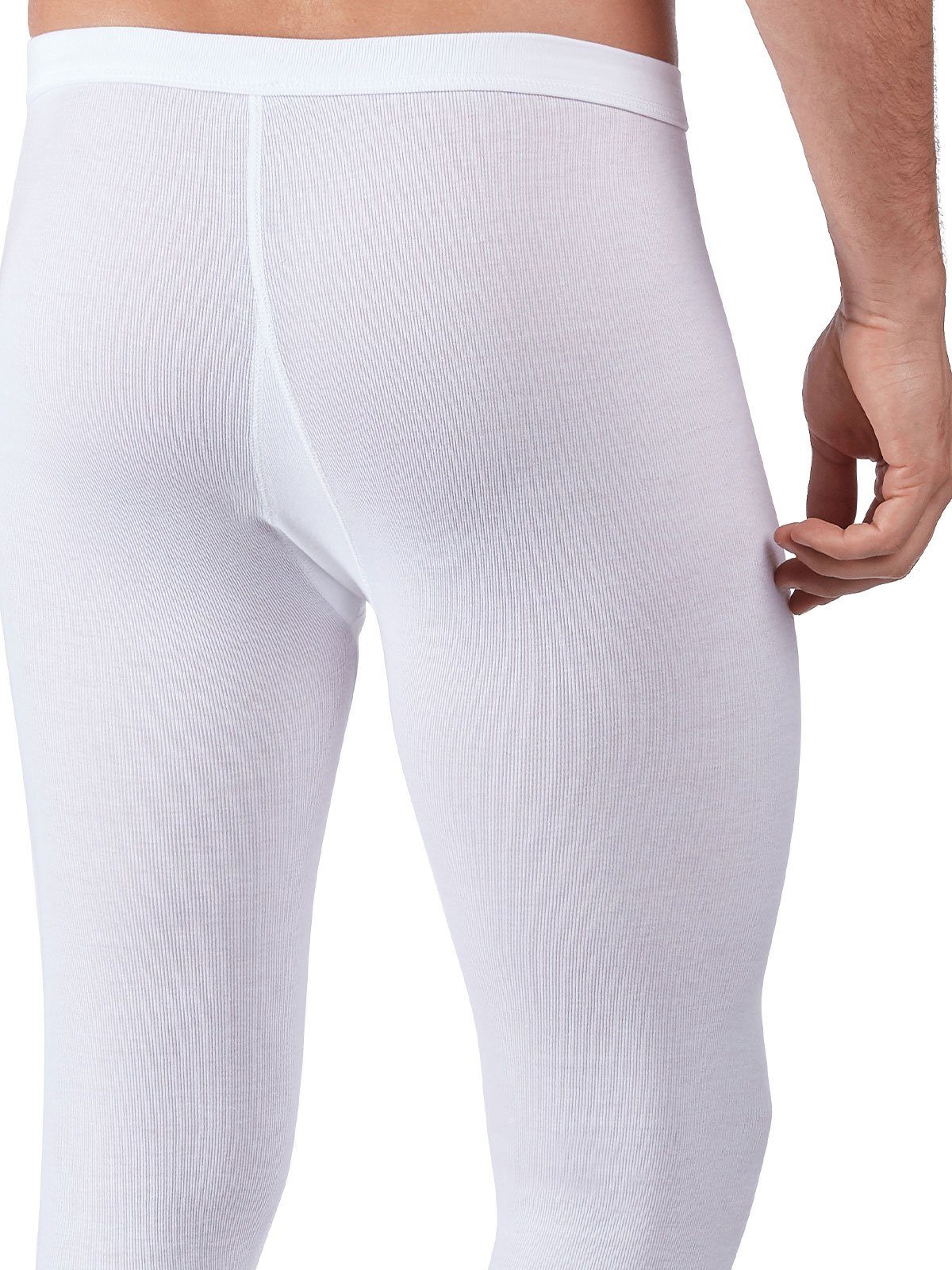 HUBER Lange Unterhose Herren Pant 3/4 mit Eingriff Cotton Fine Rib (Stück, 1-St) mit eingriff