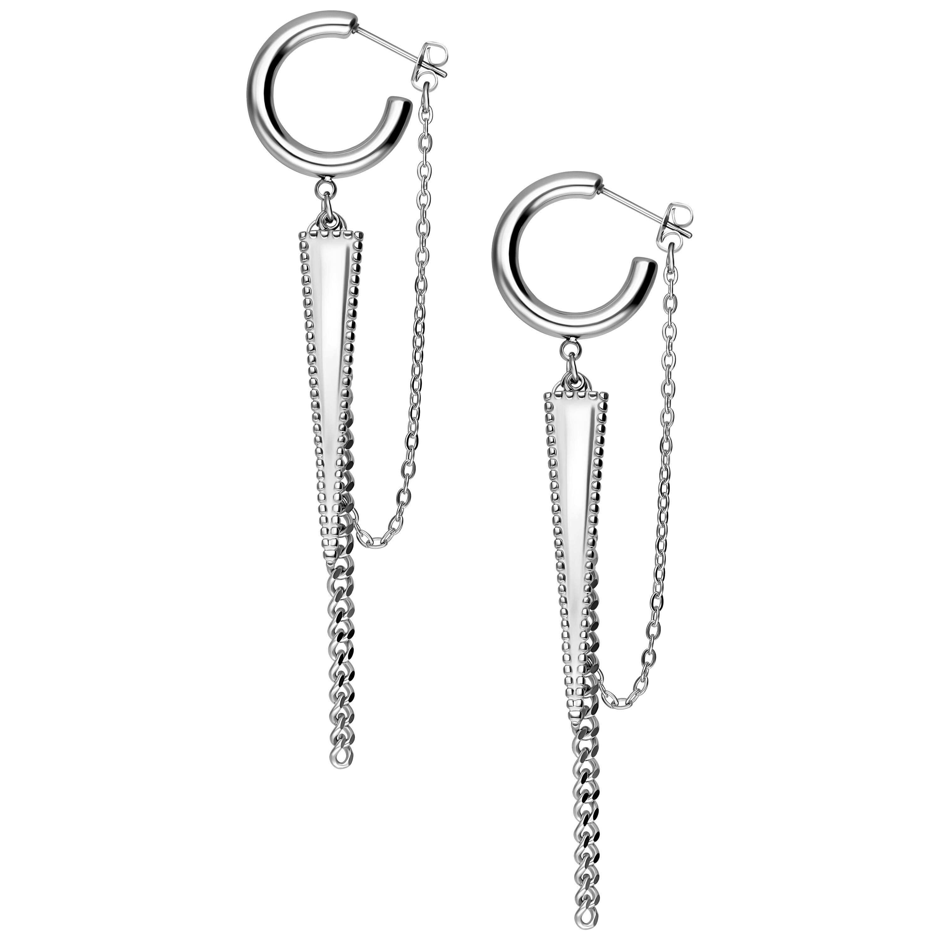 Paar Ohrstecker Little rockin´Triangle Earstuds - Silber