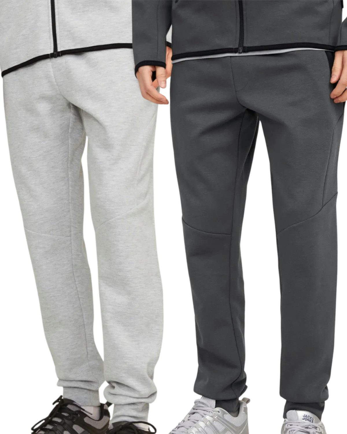 Jack & Jones Jogginghose sportliche Hosen im Doppelpack
