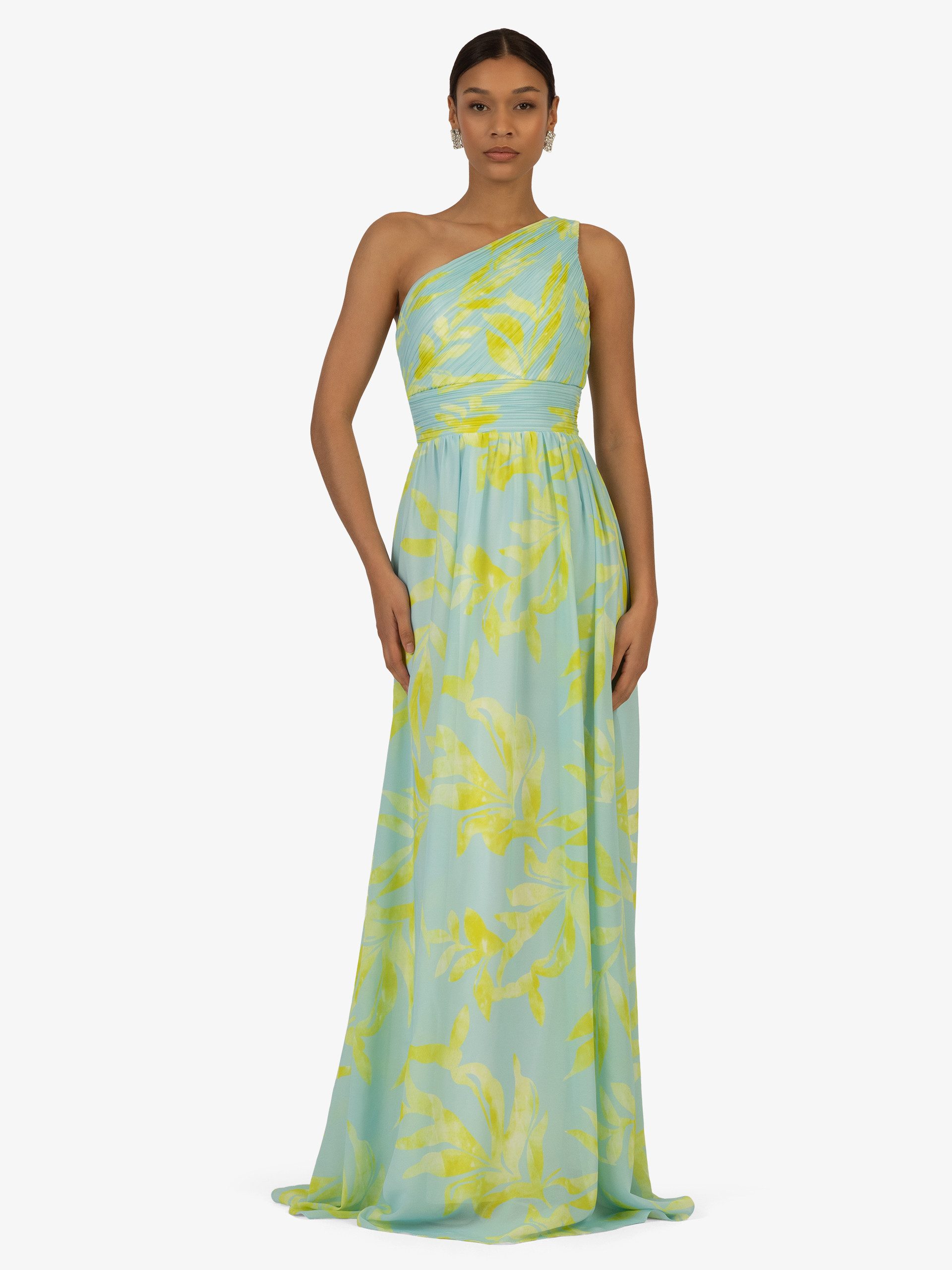 Kraimod Abendkleid allover mit großen Blüten