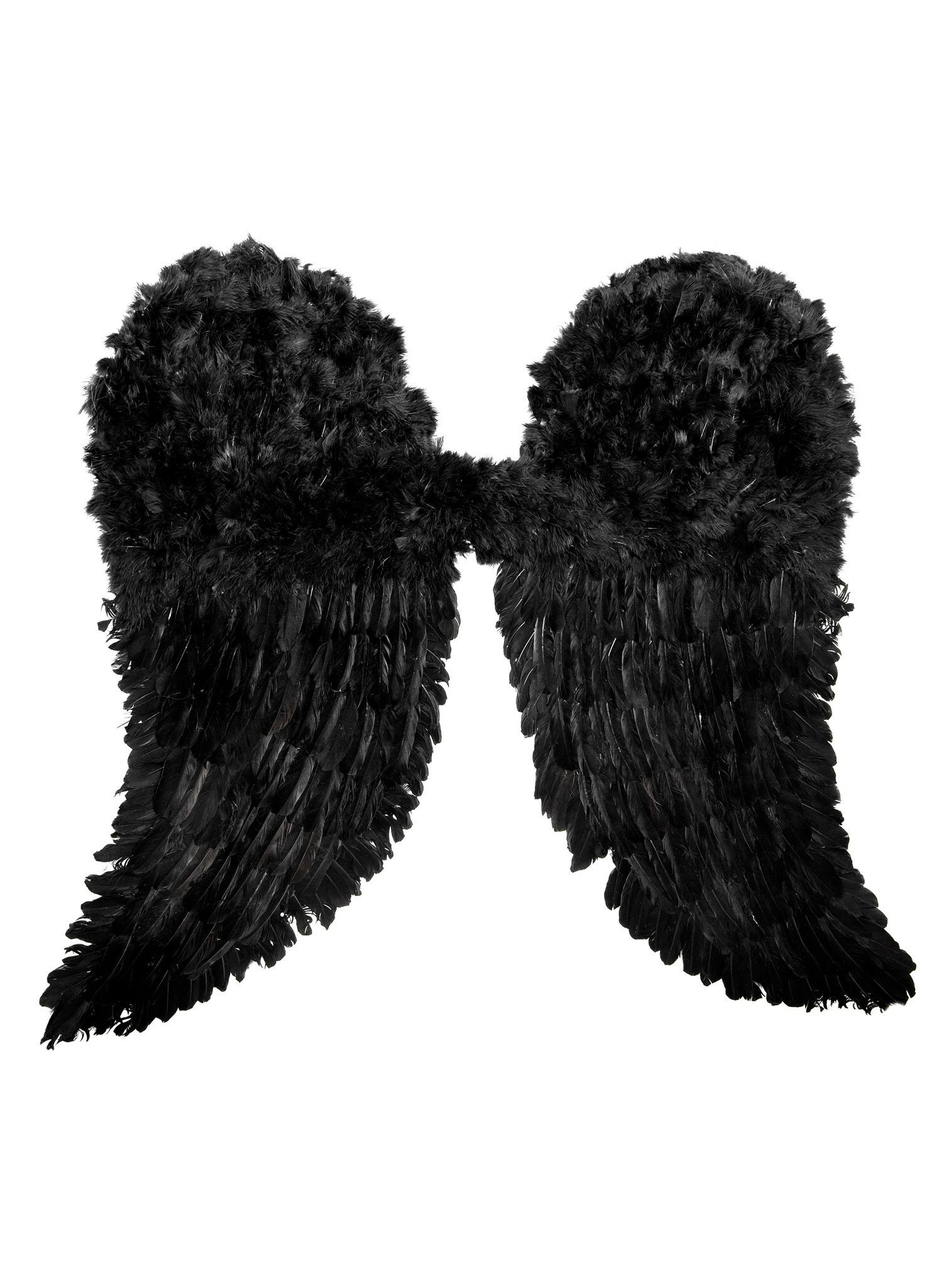 Kostüm-Flügel Schwarze Feder Flügel - Karneval Faschingskostüm