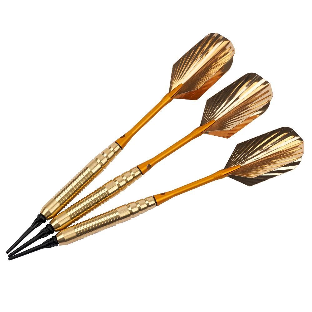Kings Dart Dartpfeil Softdart Gold Star, 16/18 g, Griffiges Barrel aus