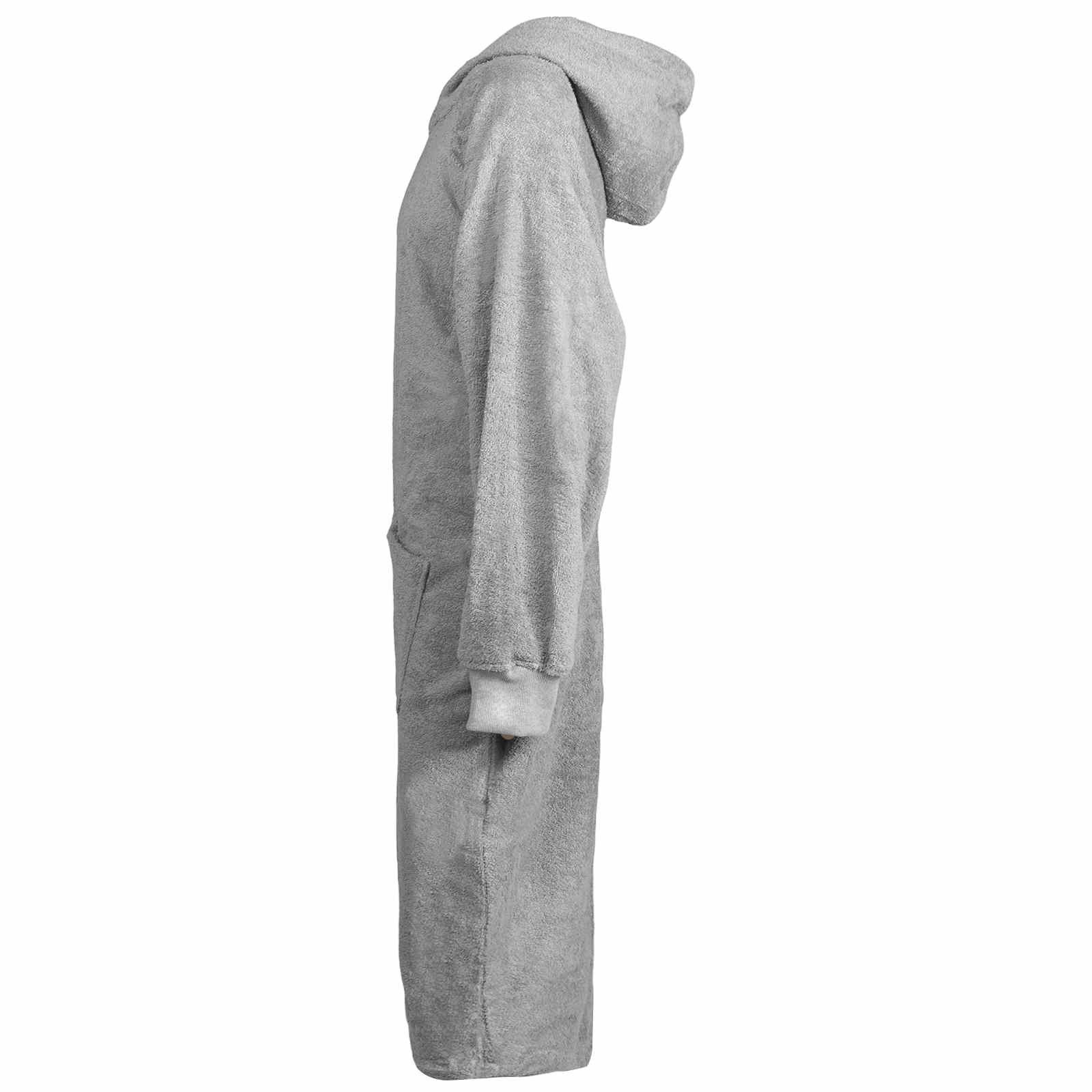 vidaXL Bademantel Decken-Hoodie KINN Grau XL Baumwolle, Baumwolle
