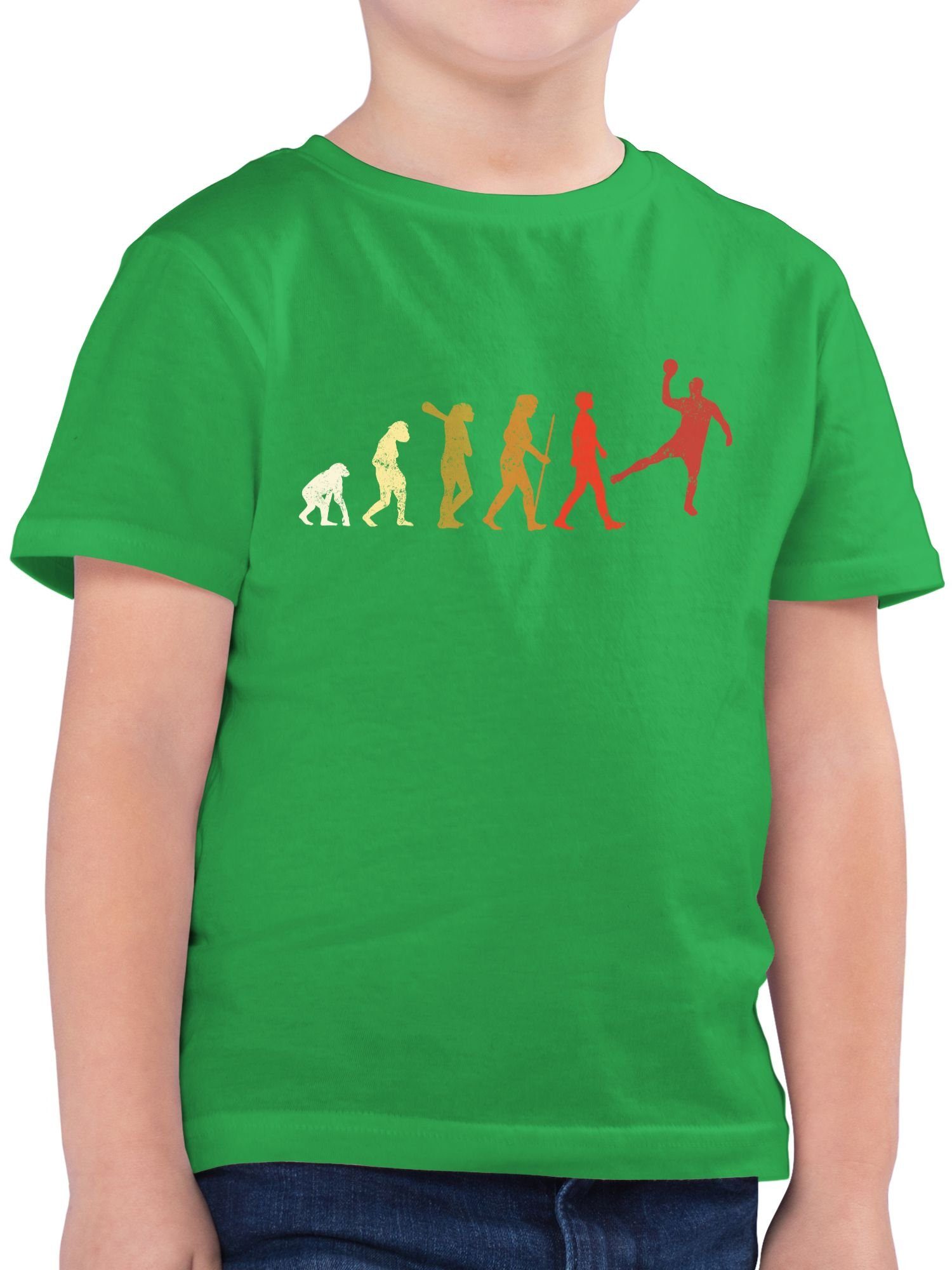 Vintage Evolution Kinder 3 Kleidung Grün Male T-Shirt Sport Handball Shirtracer