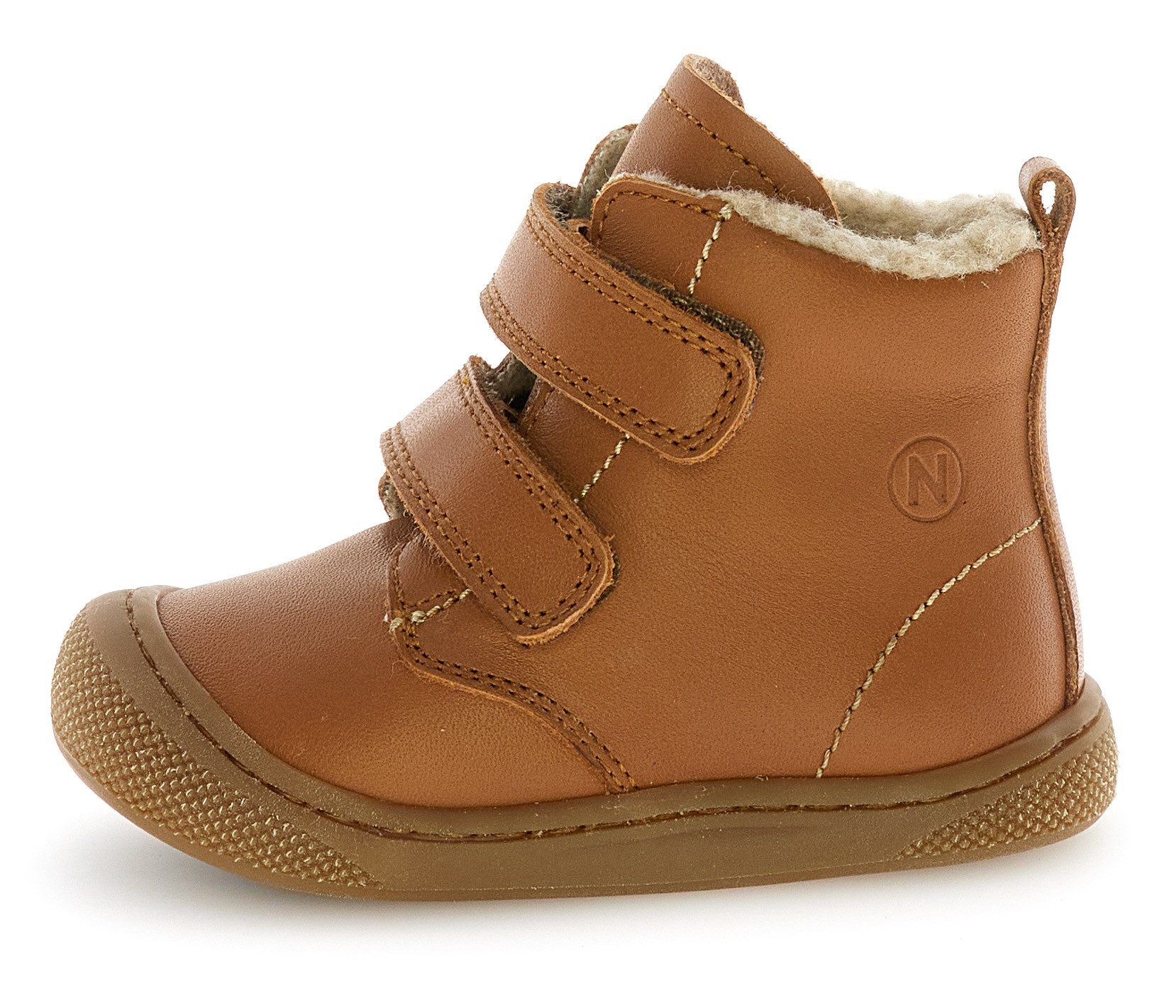 Naturino Bubble Wide Lauflernschuh Klettstiefel mit Wollfutter, Größenschablone zum Download