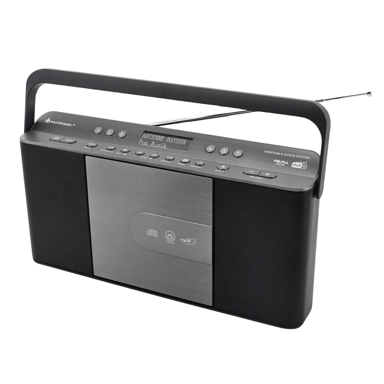 RCD1870SW Digitalradio CD-Player DAB+ UKW-RDS USB MP3 Wecker Küche Boombox