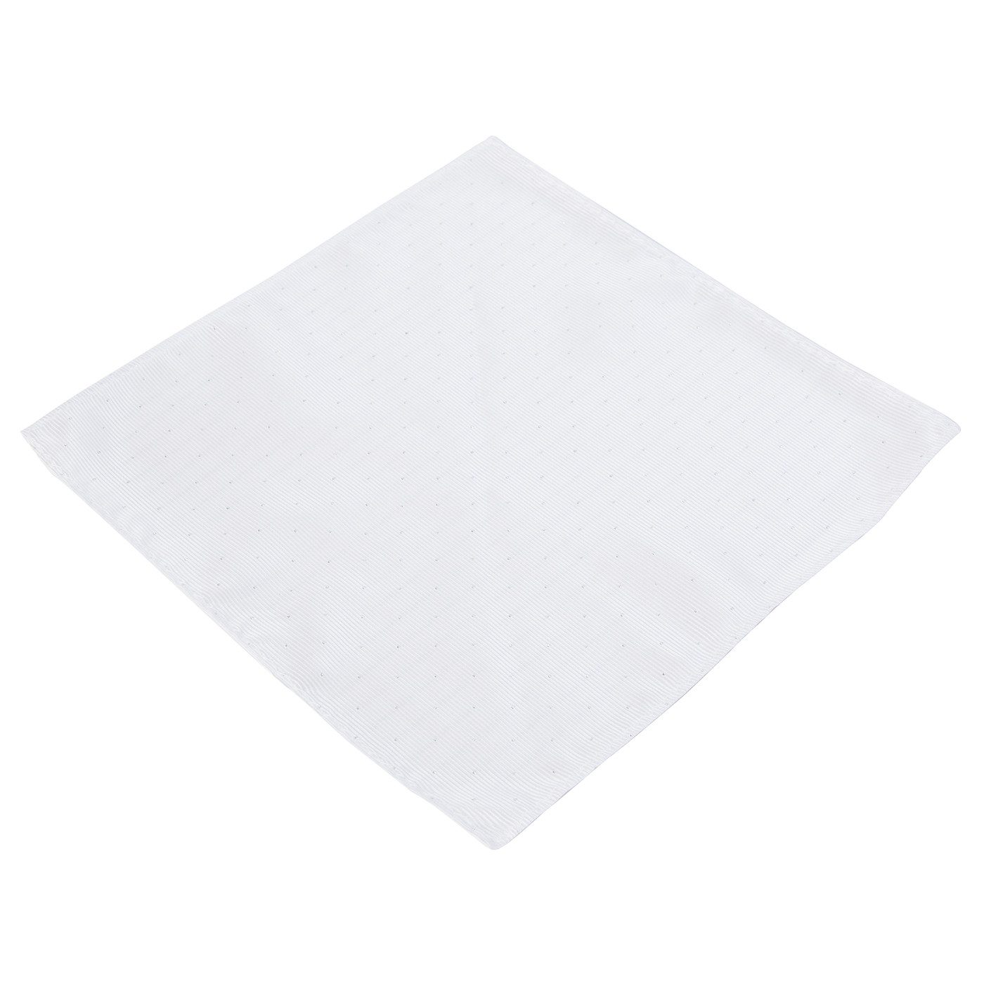 DonDon Einstecktuch DonDon Herren Hanky mit silbernen Punkten, (Packung, 1-St. Packung), zum Falten, Seidenlook
