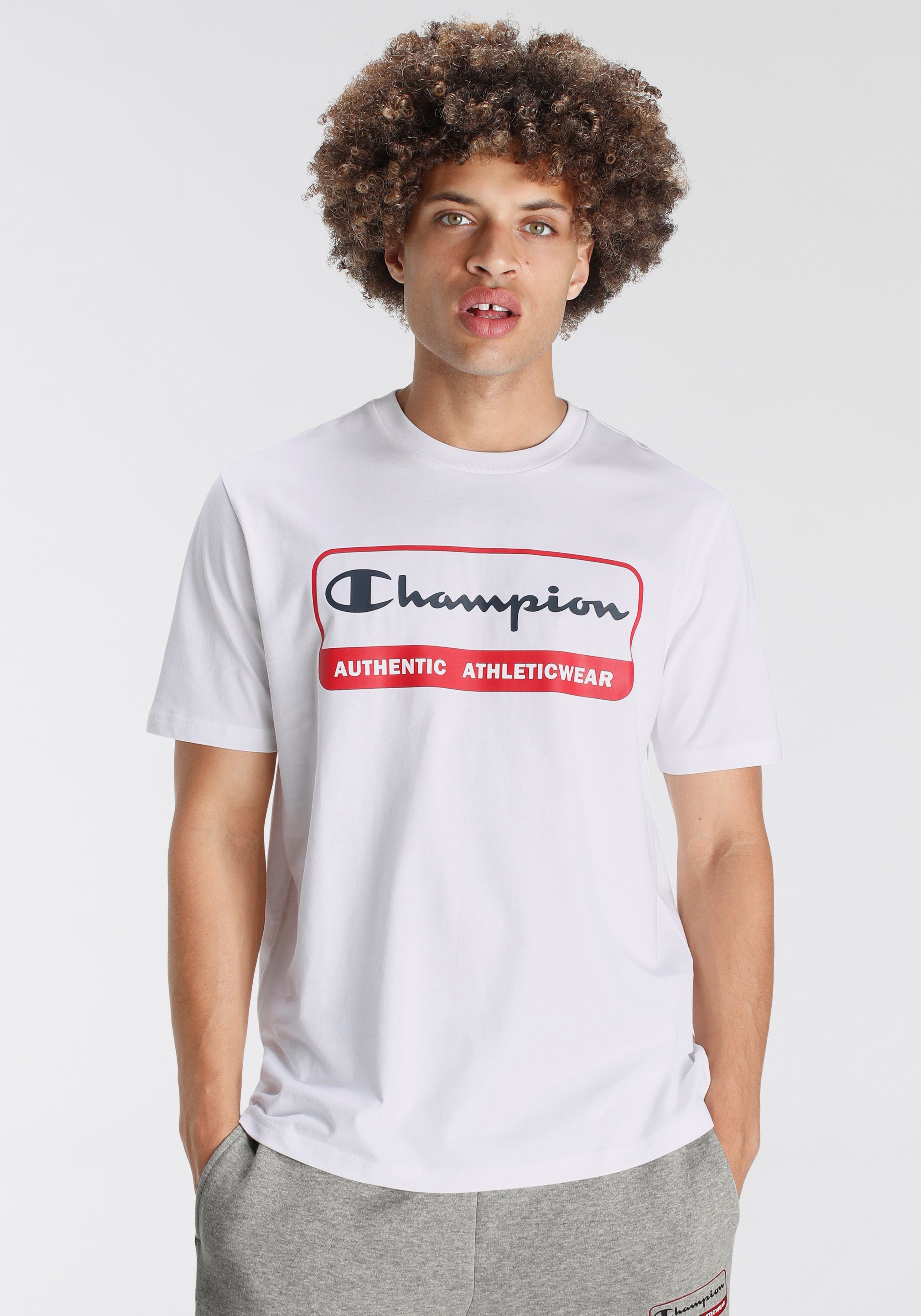 weiß T-Shirt Champion Graphic T-Shirt Shop Crewneck