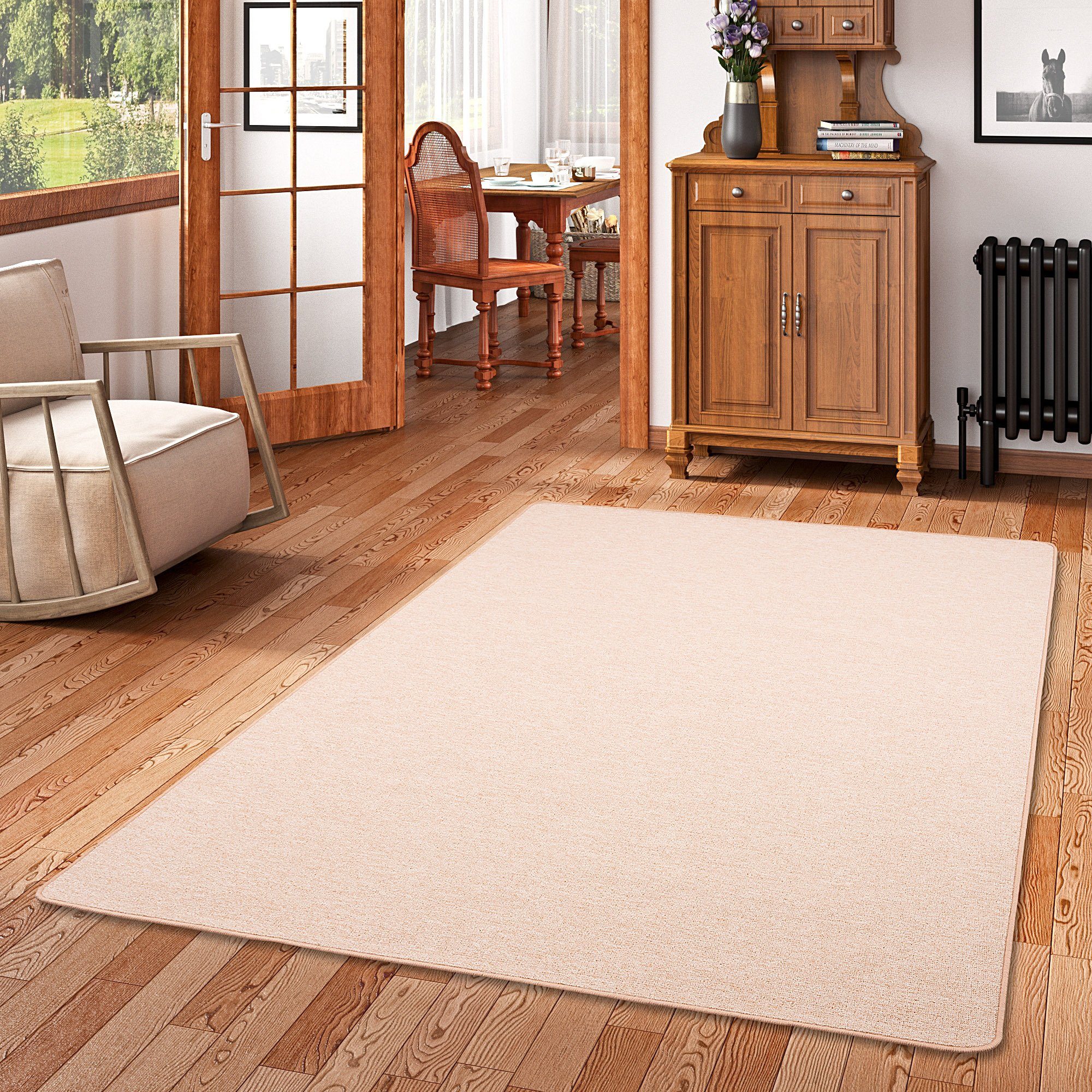 Snapstyle Veloursteppich Feinschlingen Velour Teppich Strong, günstig online kaufen