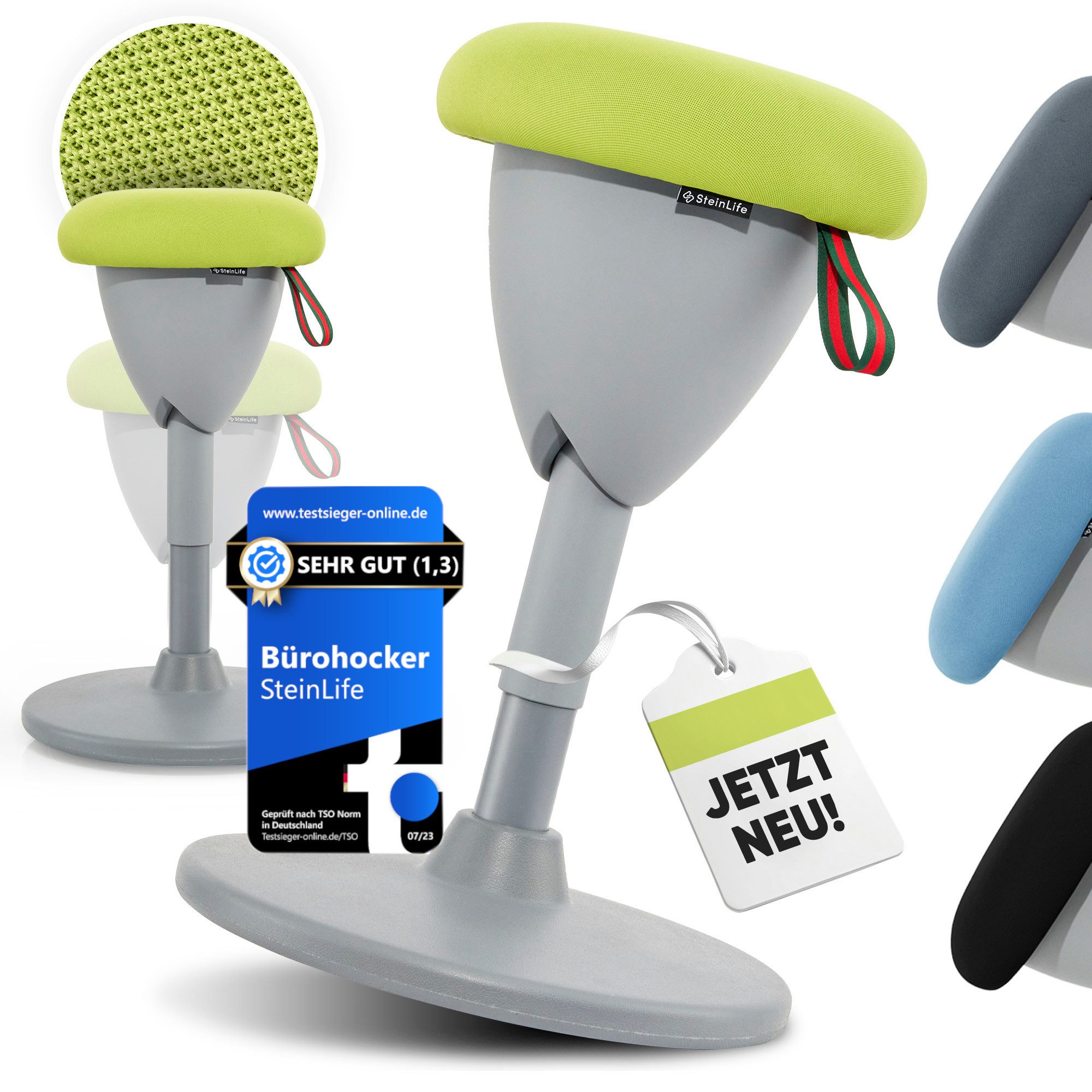 Steinlife Arbeitshocker Ergonomisch [TESTSIEGER] Bürohocker Höhenverstellba günstig online kaufen