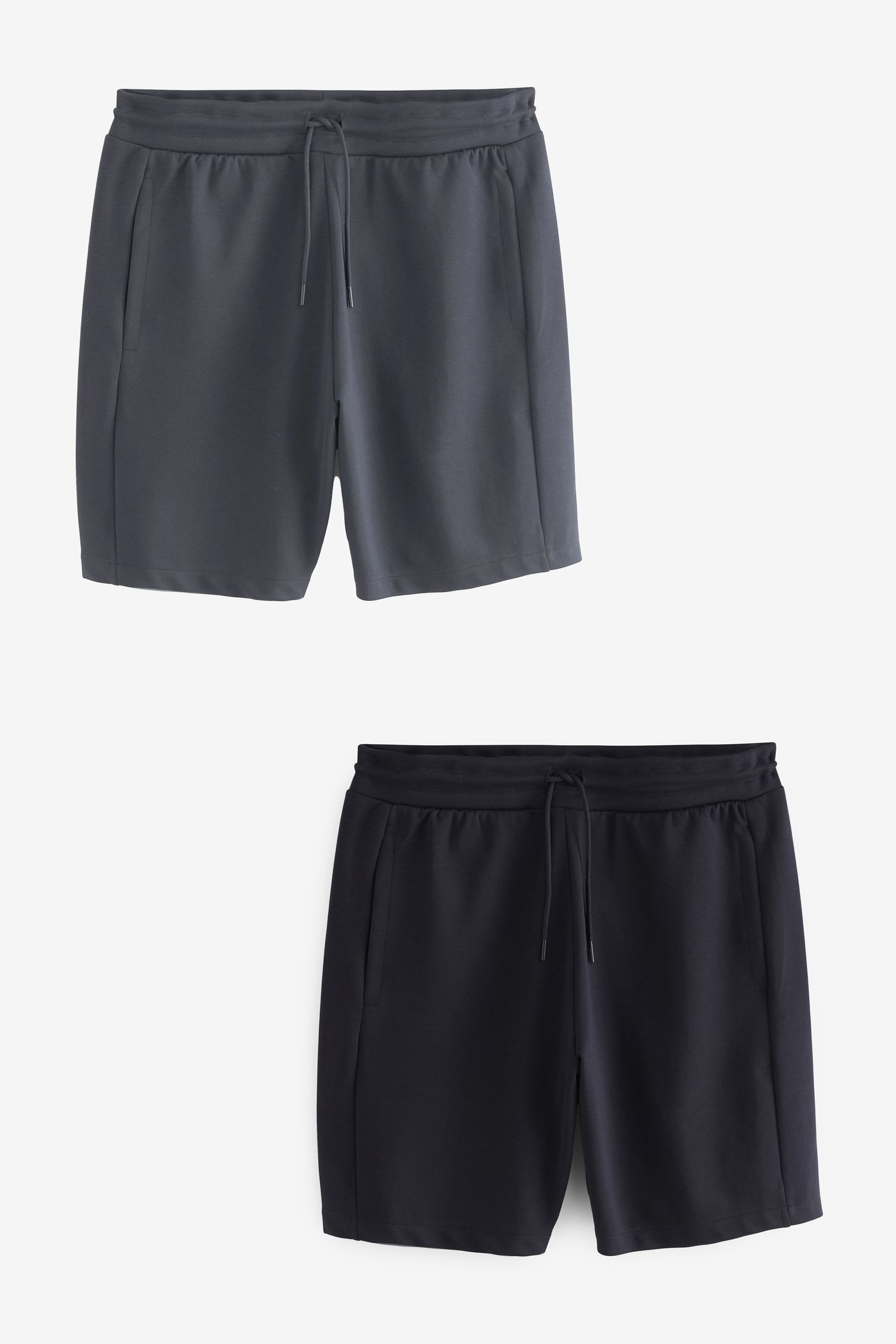 Next Sweatshorts Jersey-Shorts mit Reißverschlusstasche, 2er-Pack (1-tlg)