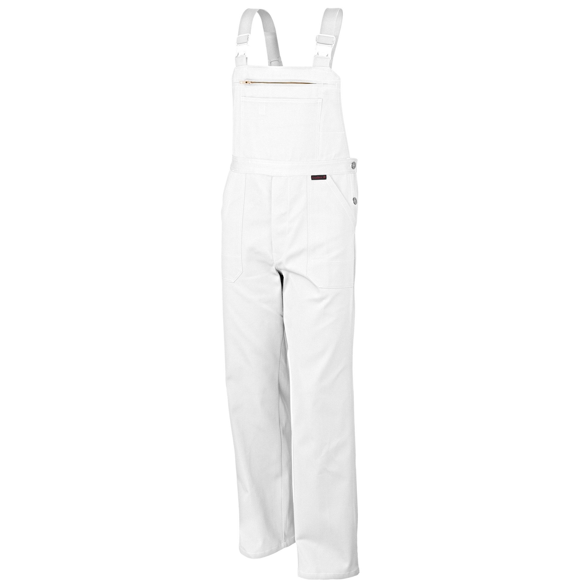 Qualitex Workwear Arbeitslatzhose favorite Latzhose - Arbeitshose aus reiner Baumwolle (BW 320 g) (1-tlg) strapazierfähiger Blaumann mit 7 Taschen - Pflegeleicht - Waschbar