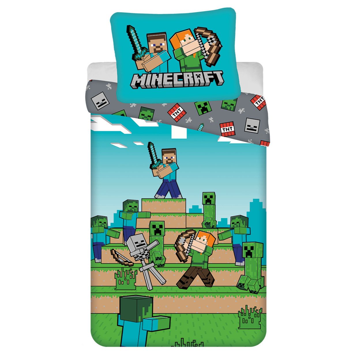 Minecraft Bettwäsche Minecraft We got this Creeper Wende Bettwäsche Kissen günstig online kaufen