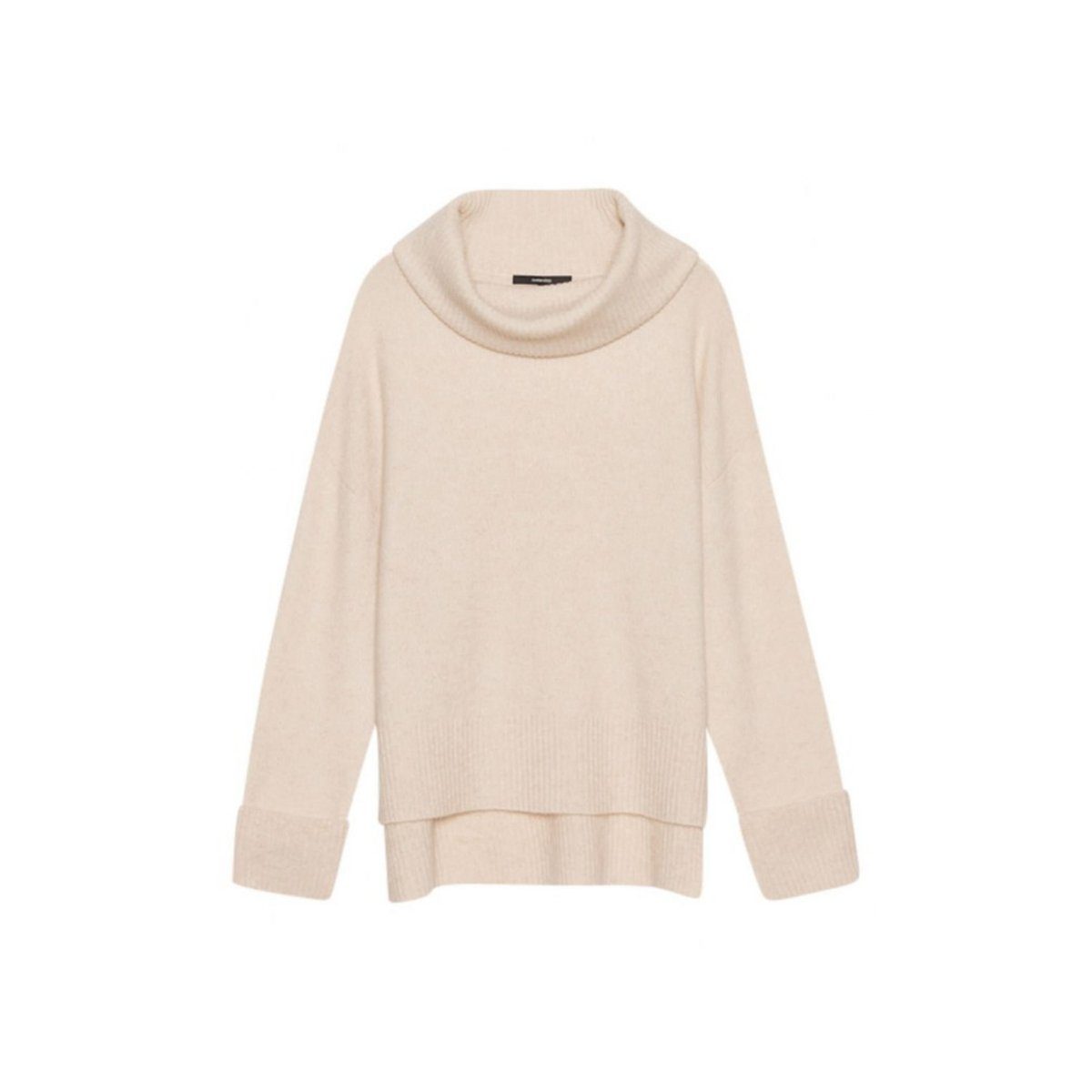 Longpullover Rollkragenpullover für Damen in unifarben